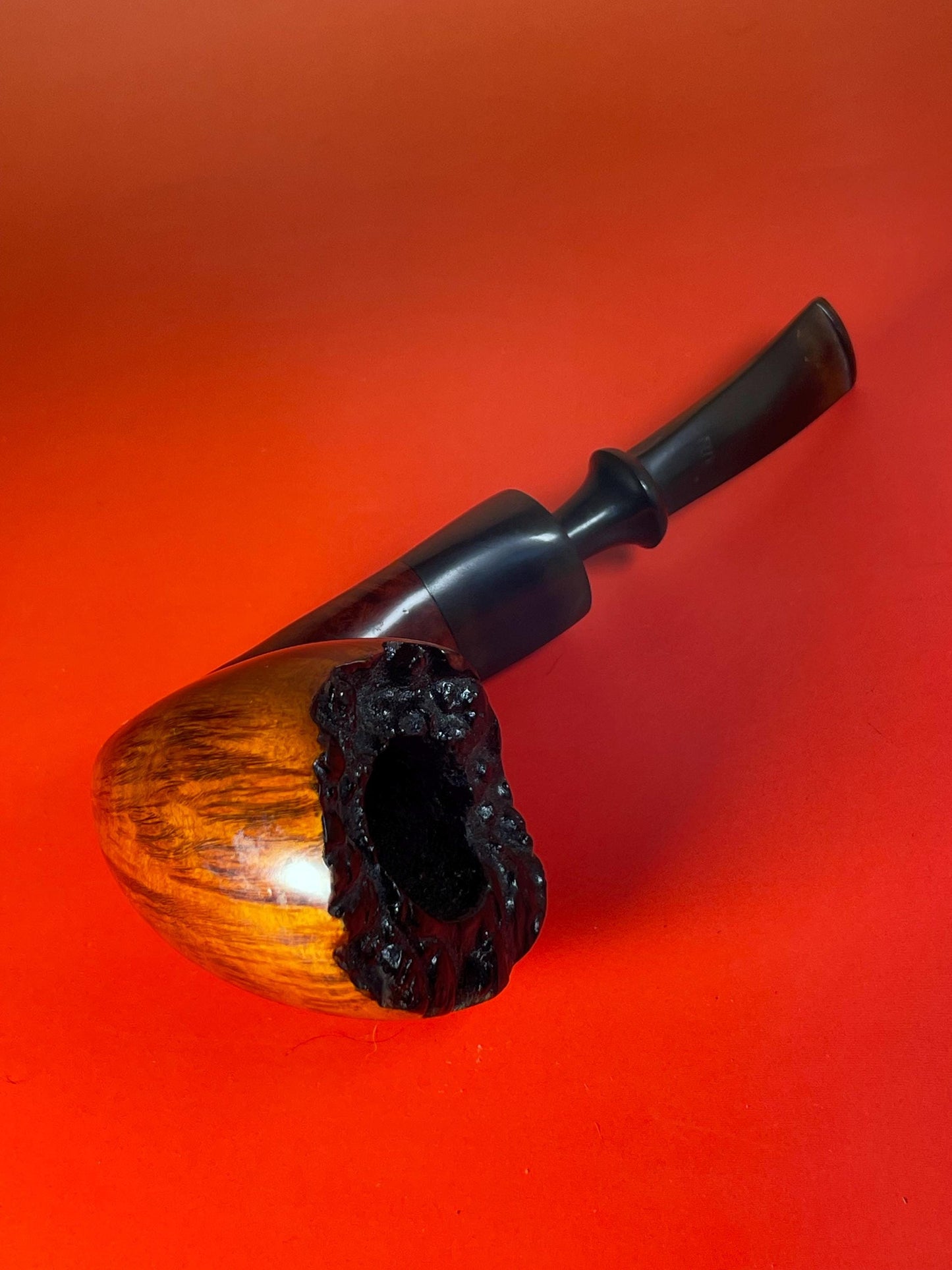 Vintage Stanwell Pipe  Made in Denmark, Briar Wood with Rusticated Rim