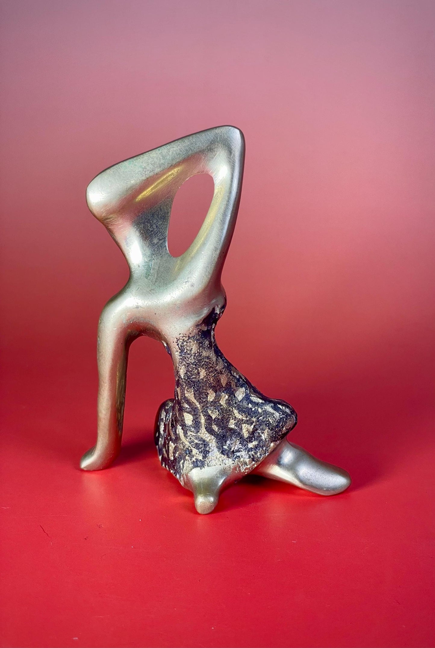 4.25 inch Bronze Statue of a Lady in a Sultry Pose