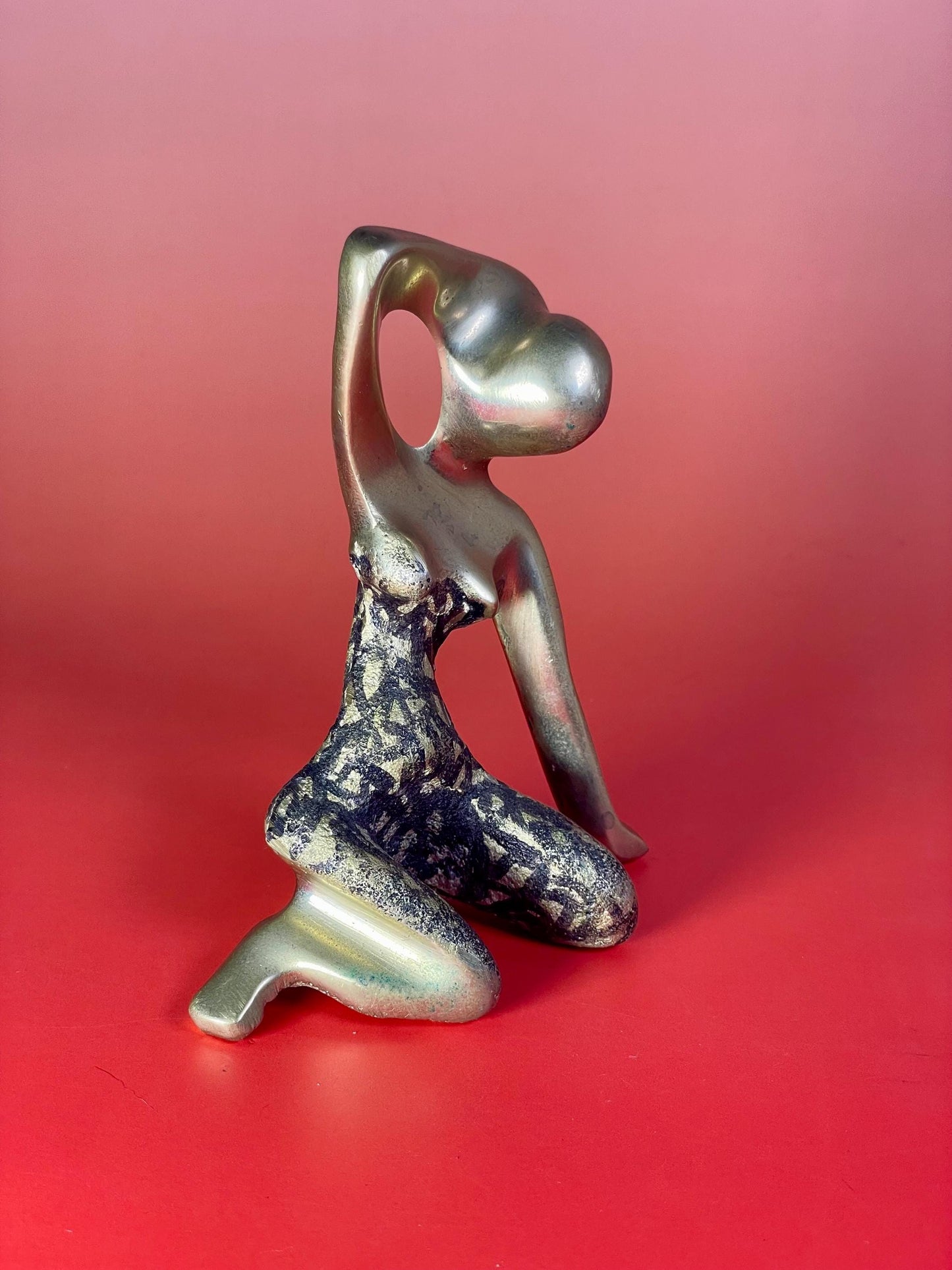 4.25 inch Bronze Statue of a Lady in a Sultry Pose