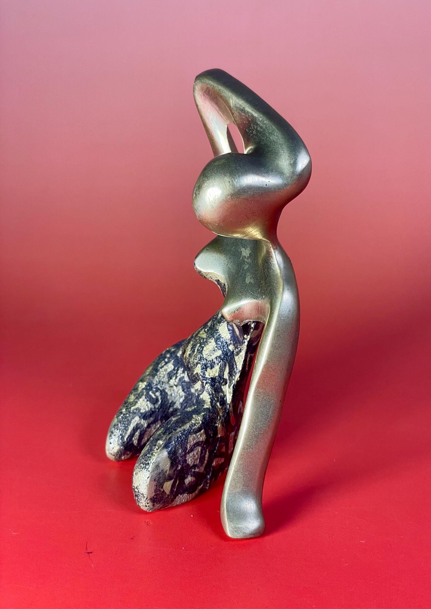 4.25 inch Bronze Statue of a Lady in a Sultry Pose