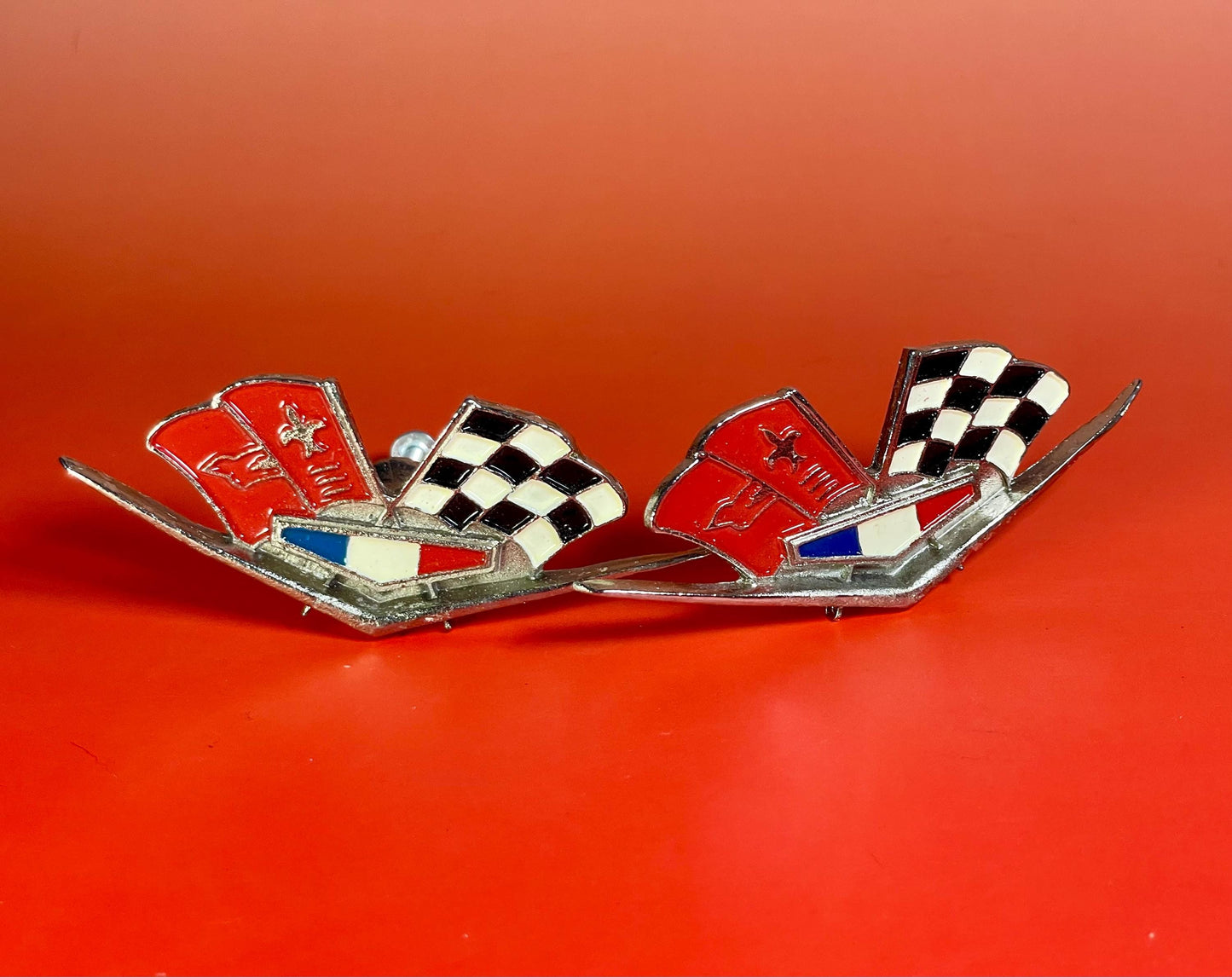 Racing Flag Drawer Pulls  Set of 2