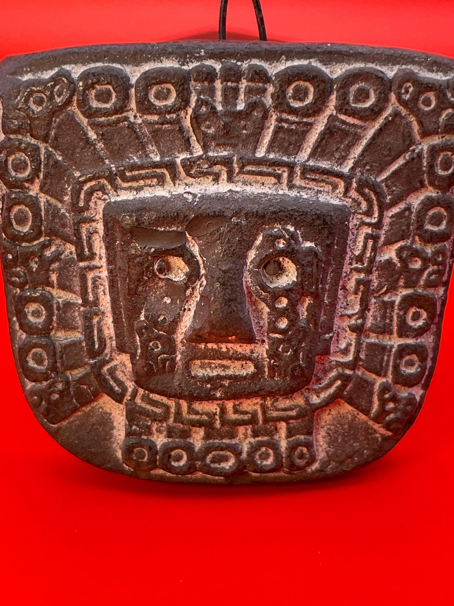Aztec Stone Pendant approximately 1.5 inches in size