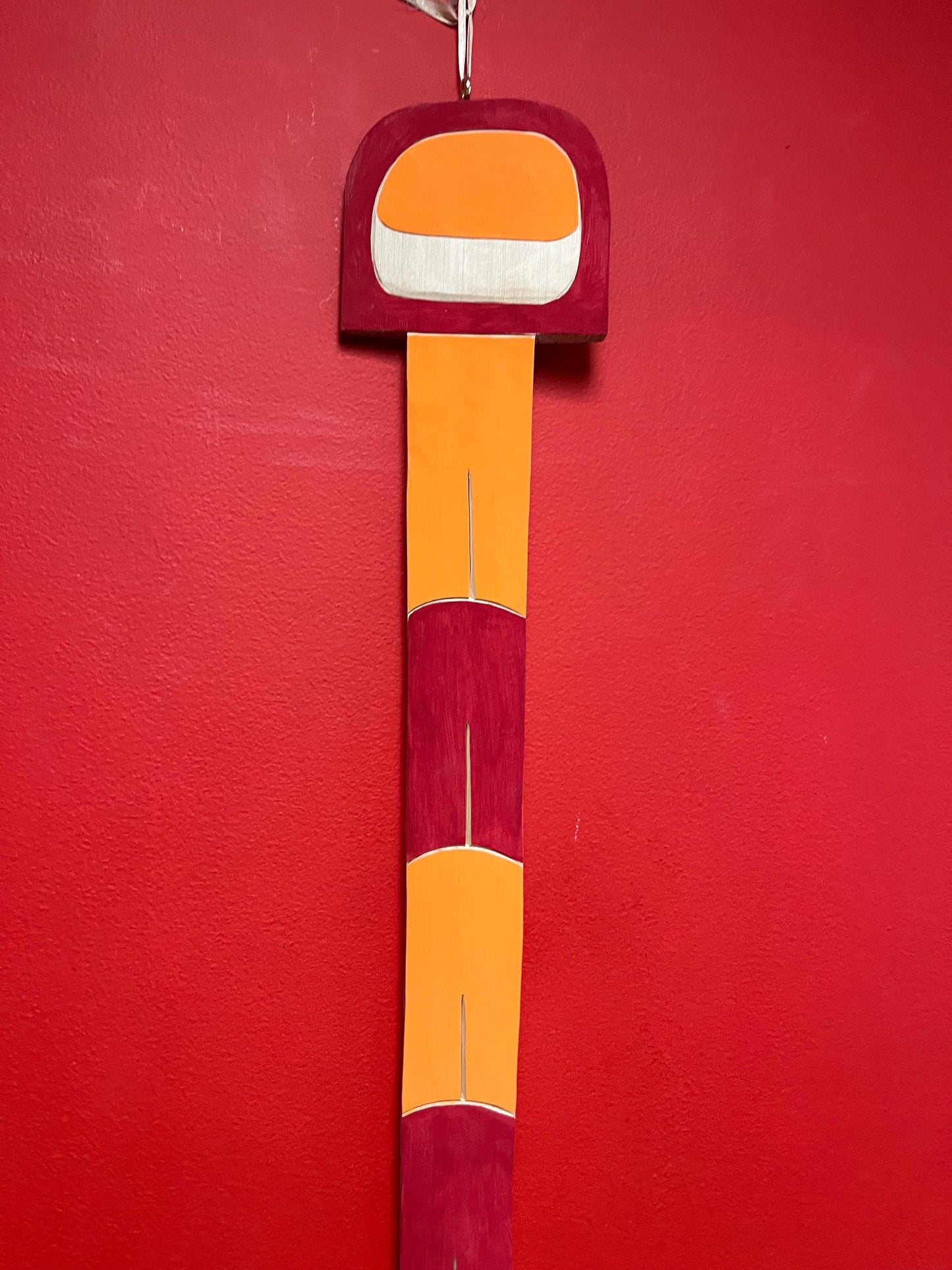 Tyrone Joseph paddle stunning 40 x 5 wide cedar indigenous northwest coast carved and painted Raven paddle ready to hang wow
