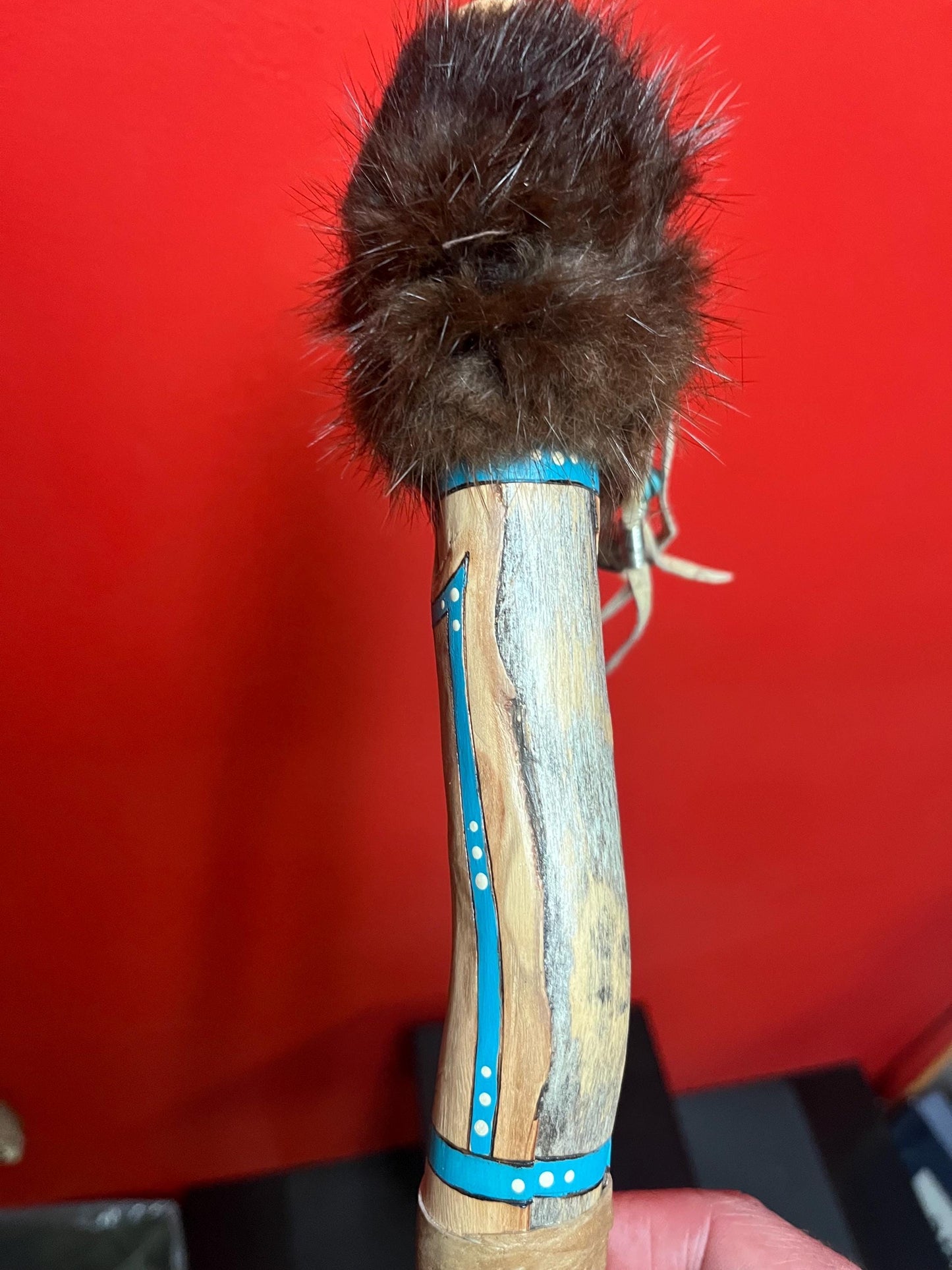 Lovely Indigenous 13 inch rattle with great sound