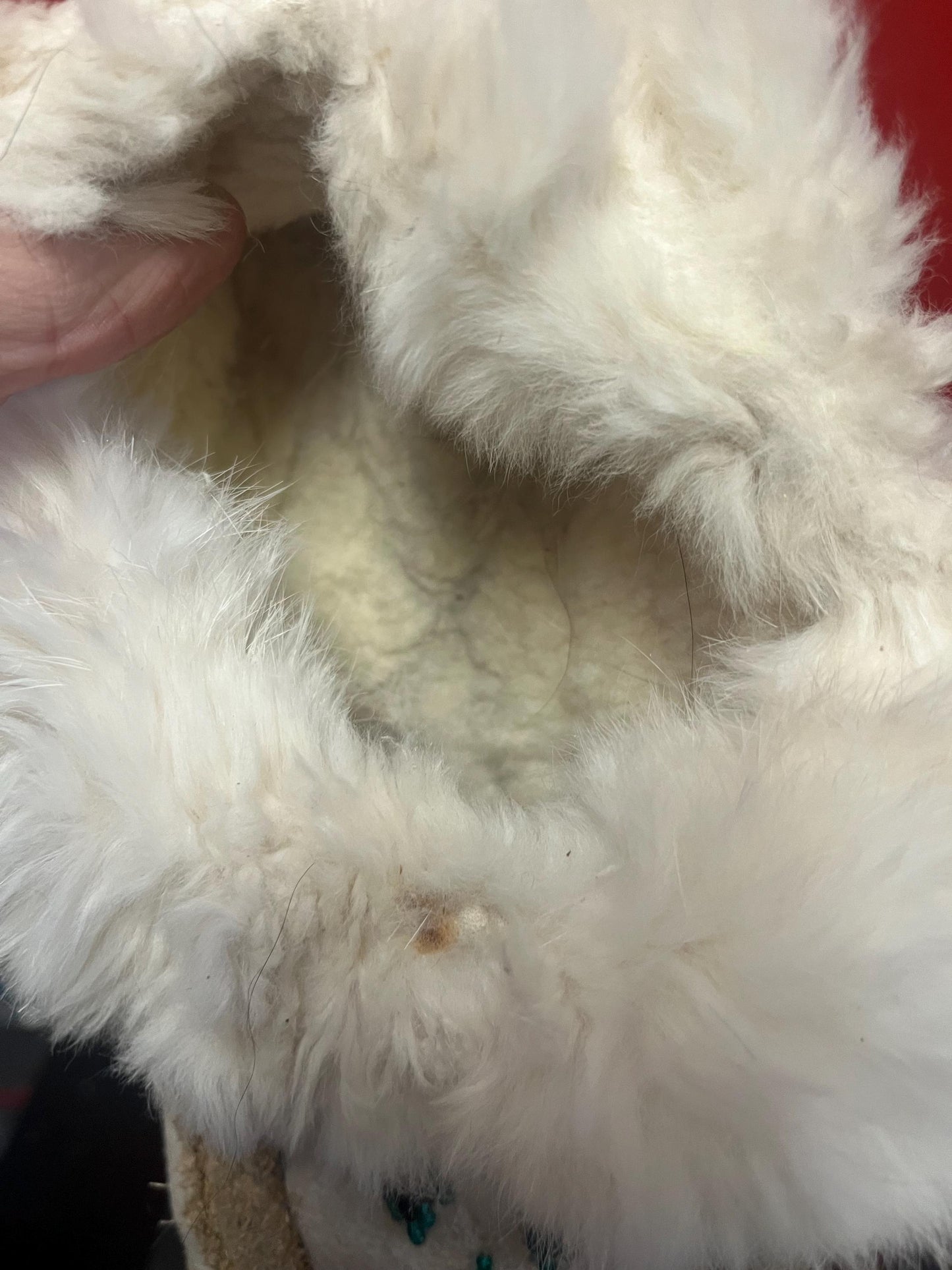 Beautiful indigenous first nations leather fur and beaded moccasin shoes not perfect so see photos great for collection 10 inch long