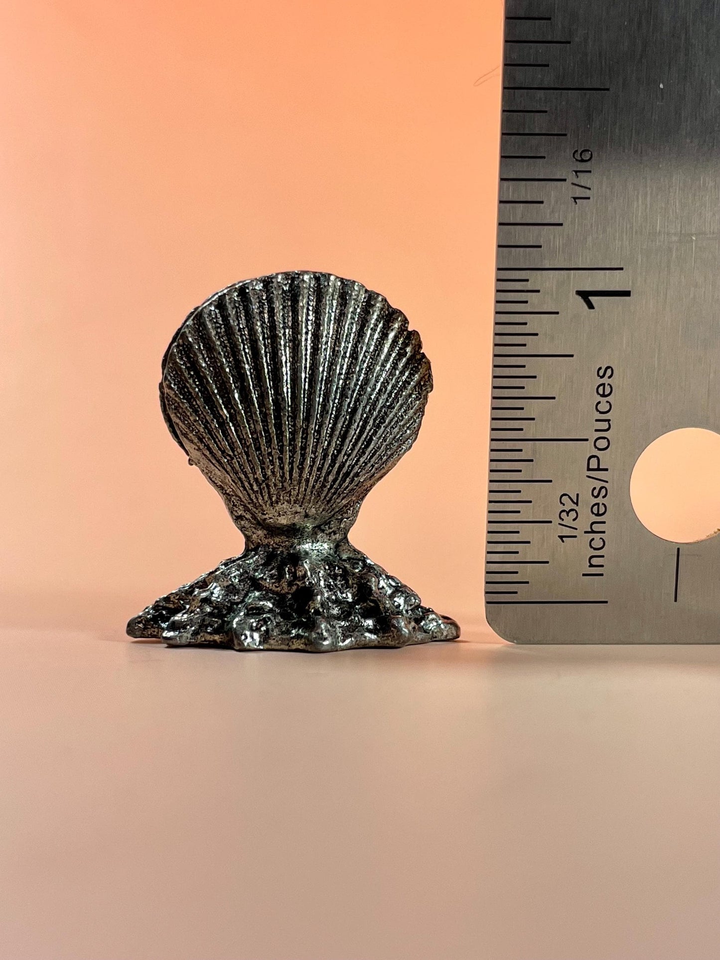 Set of 4 Pewter Menu/Place Card Holders