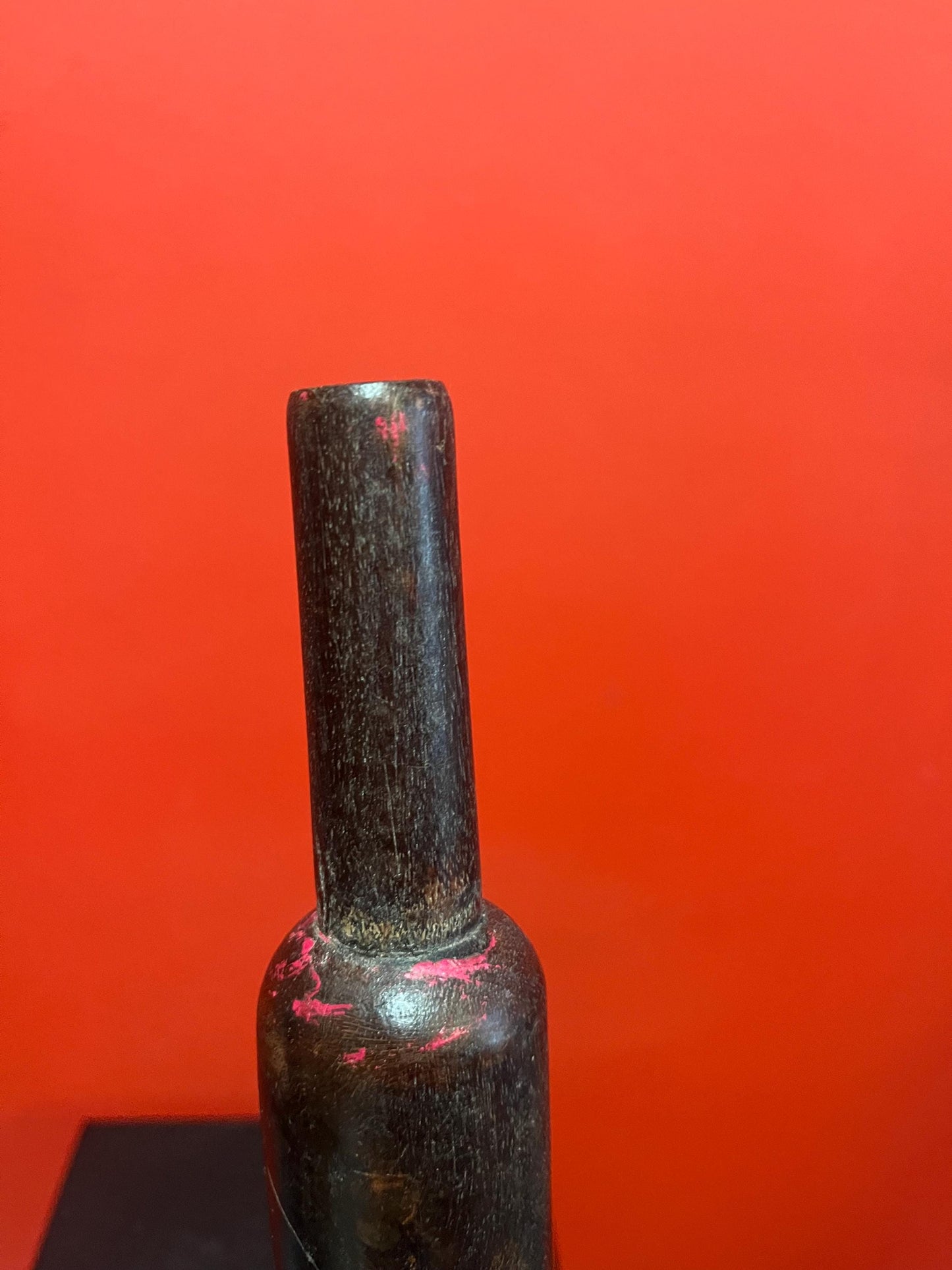 12 inch wonderful antique Canadiana pine  small rolling pin with original paint  fabulous piece of Canadian history  perfect gift