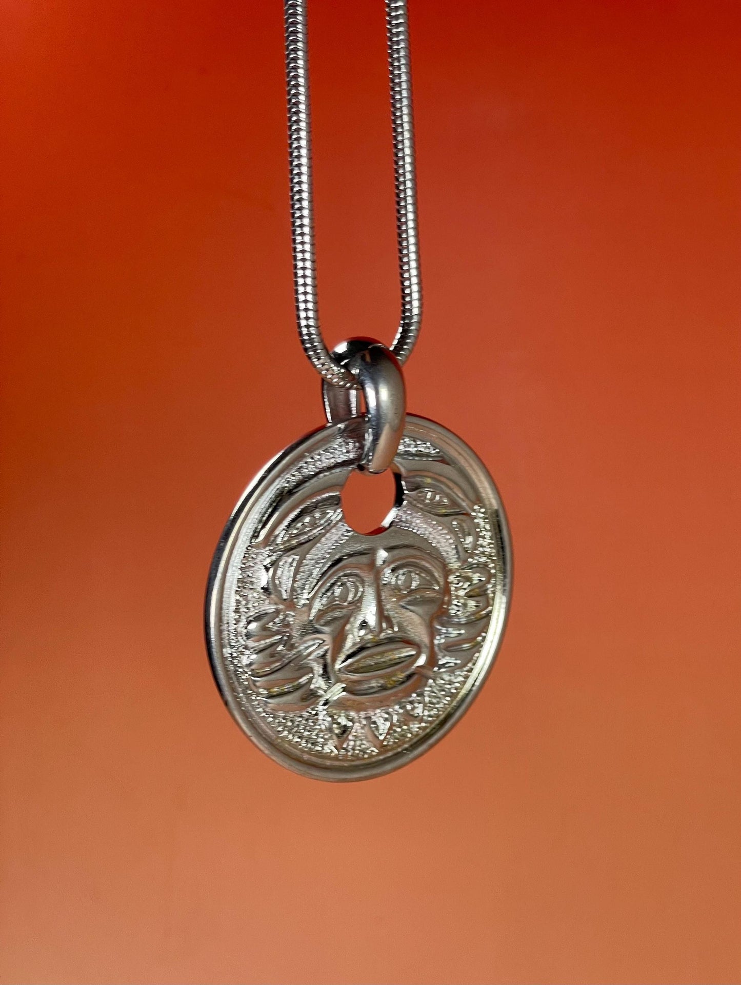 Pendant Necklace with Indigenous Design