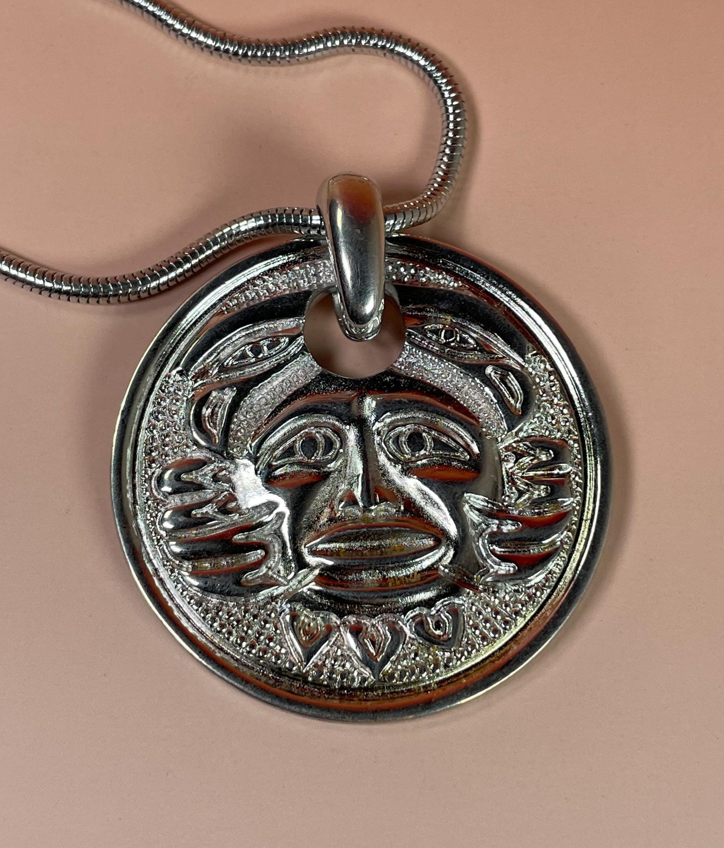Pendant Necklace with Indigenous Design