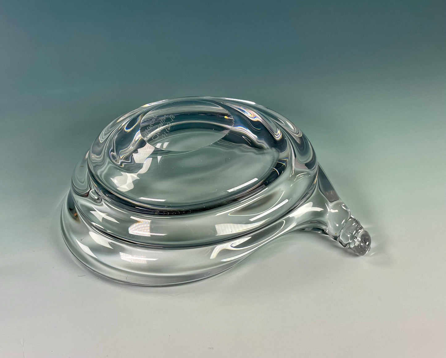 Vintage “Marcolin" Glass Shell dish made in Sweden