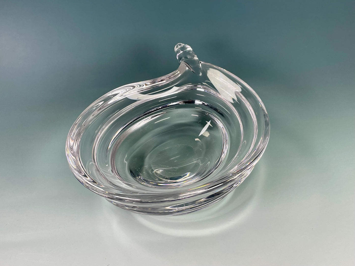 Vintage “Marcolin" Glass Shell dish made in Sweden