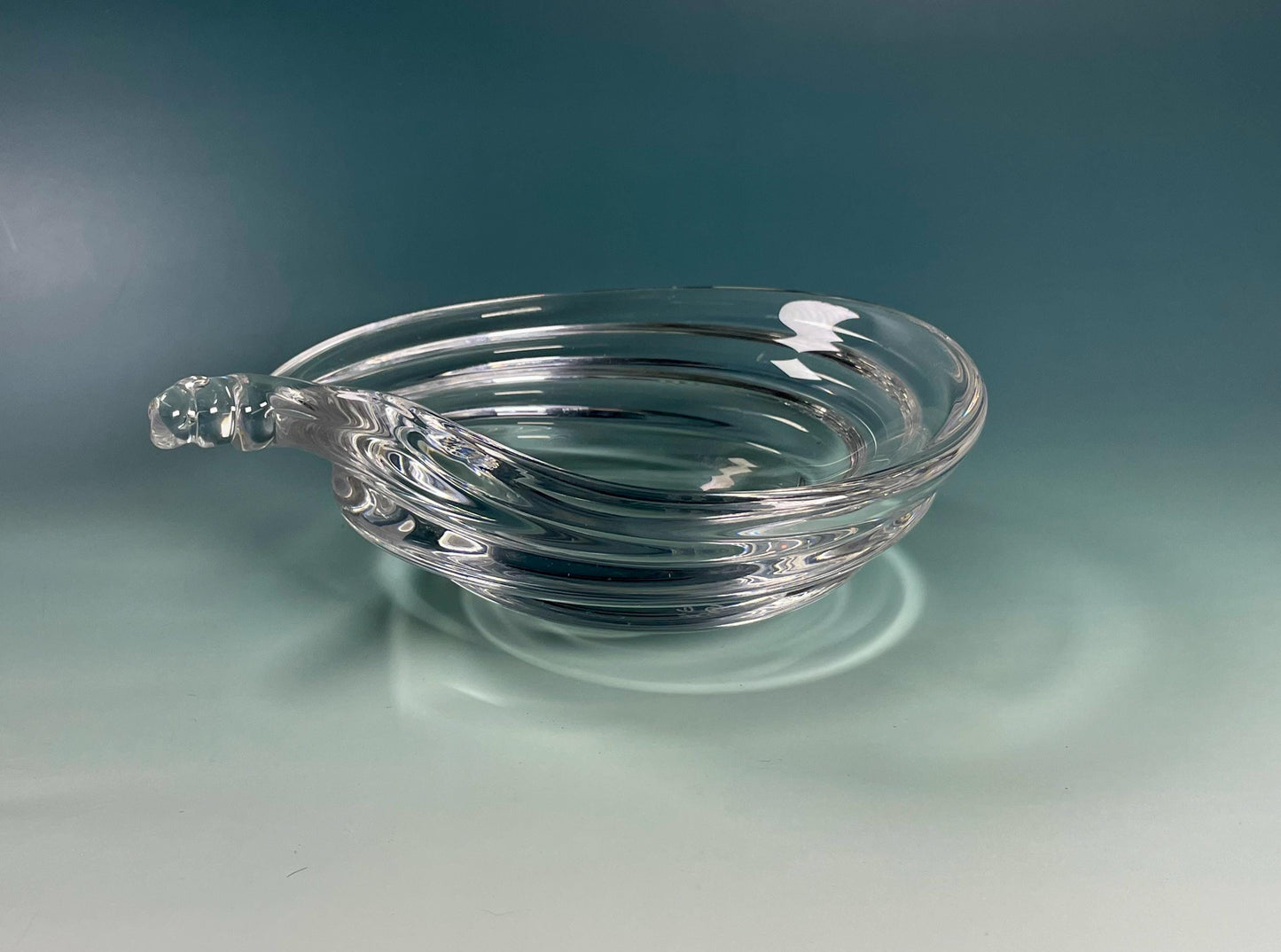 Vintage “Marcolin" Glass Shell dish made in Sweden