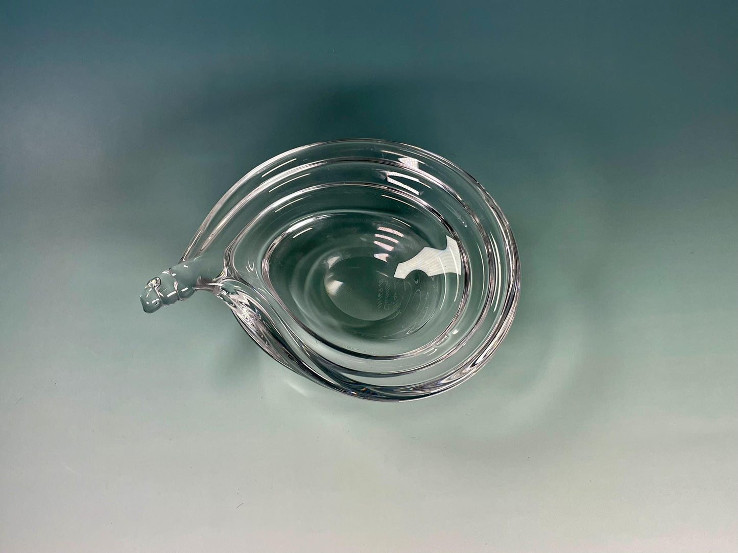 Vintage “Marcolin" Glass Shell dish made in Sweden