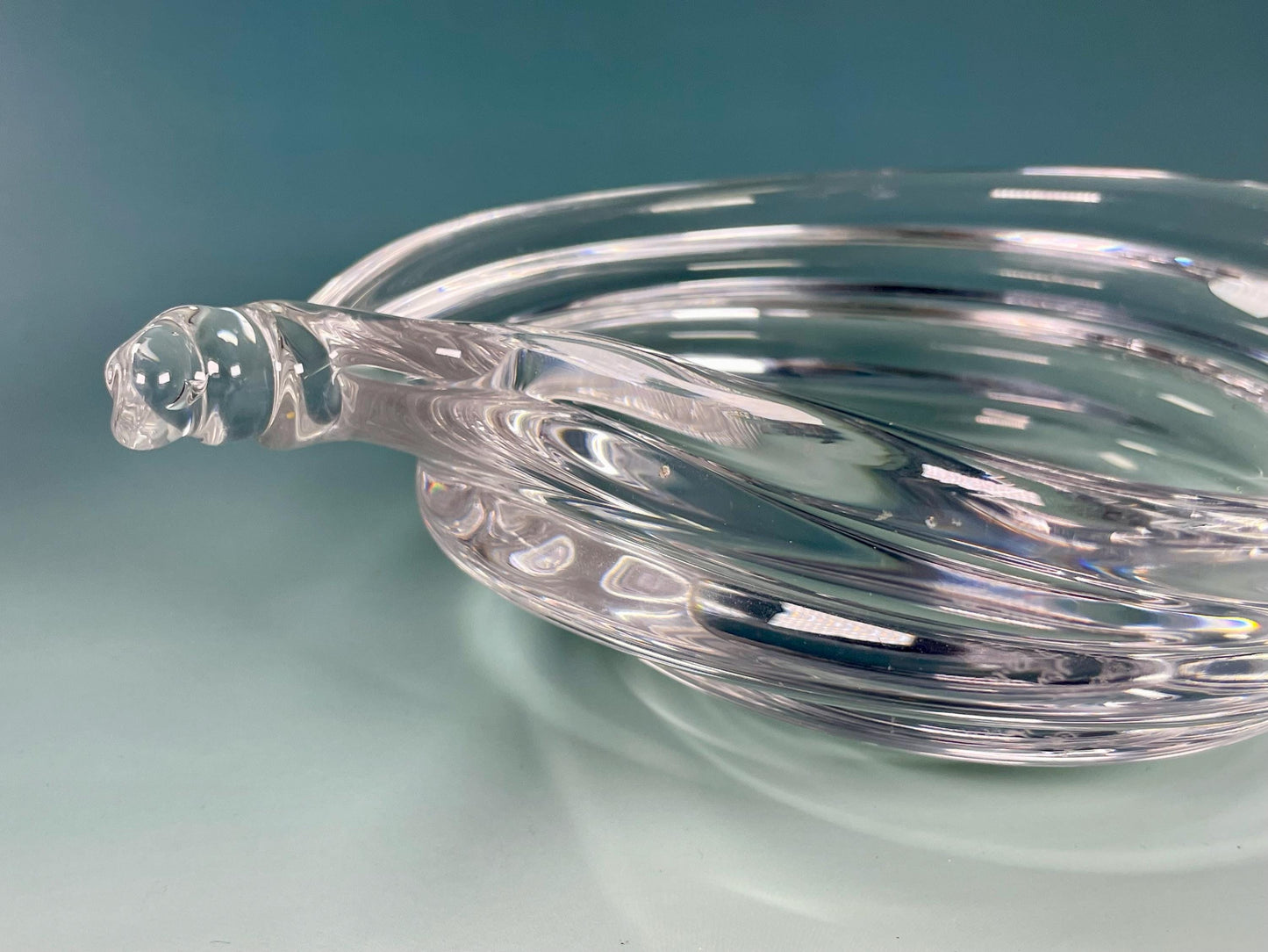 Vintage “Marcolin" Glass Shell dish made in Sweden