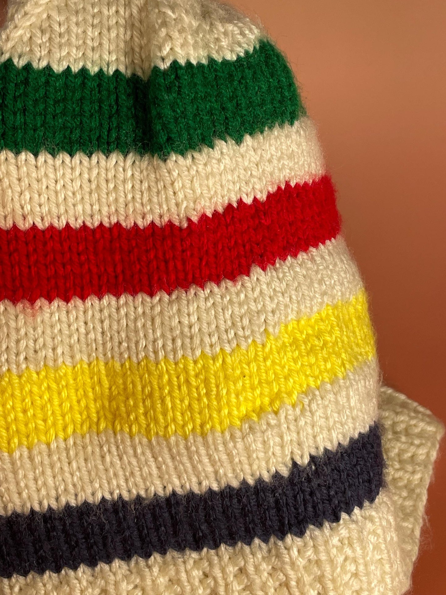 Knit Hudsons Bay company vintage amazing  Toque  retro cool HBC