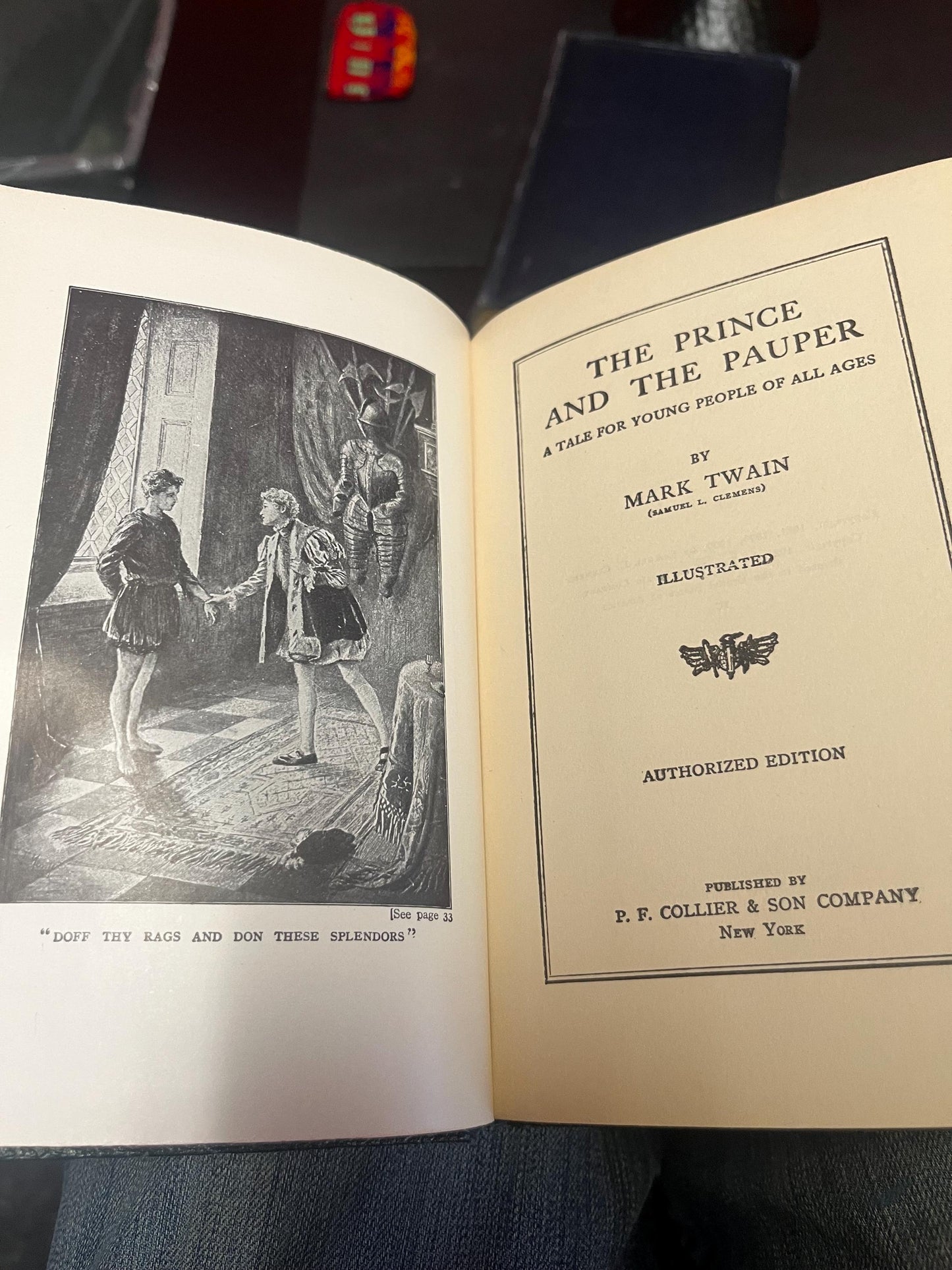 1921 antique set of leather bound Mark Twain books exceptional condition 6 titles wow perfect gift