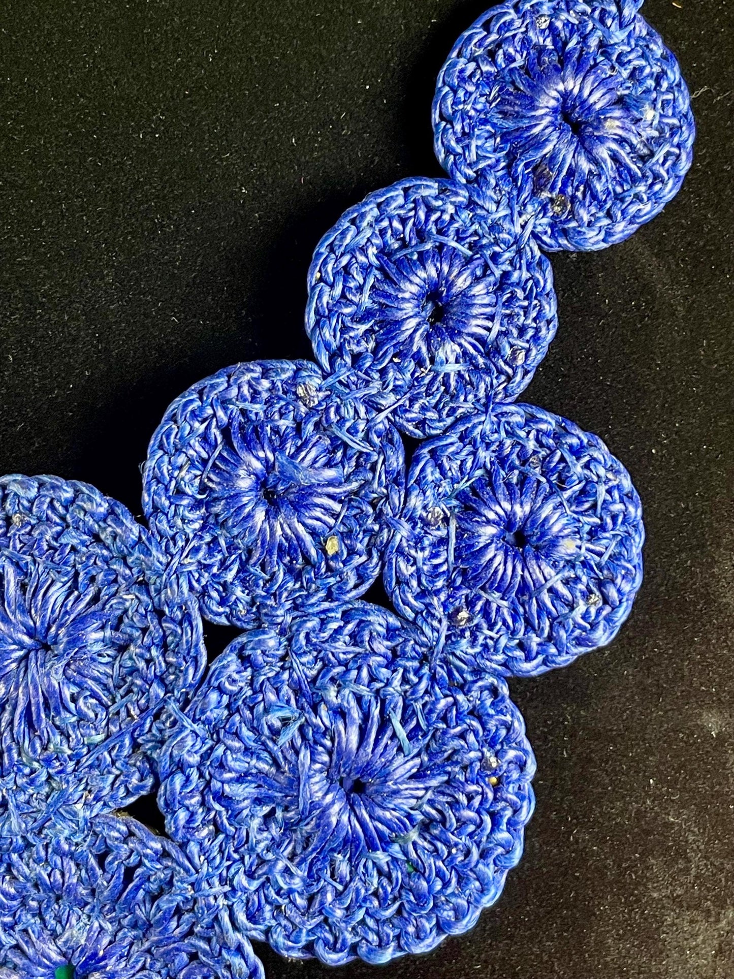 Vintage Crochet and Beaded Necklace