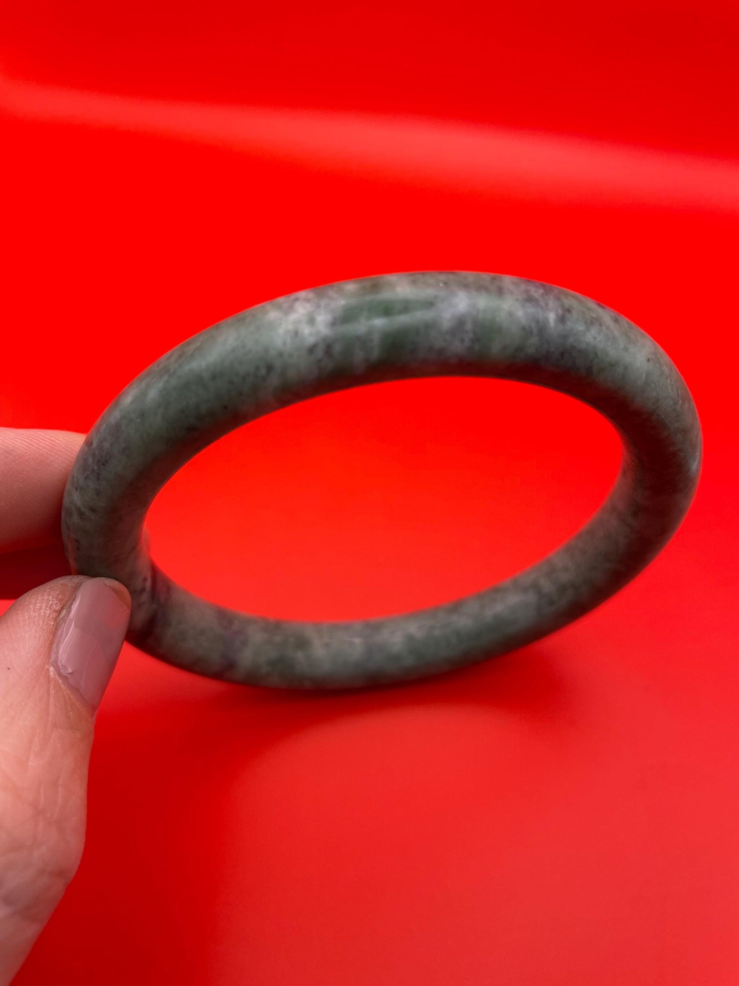 Fabulous 3.25 inch Authentic Chinese Jade Bangle #2
