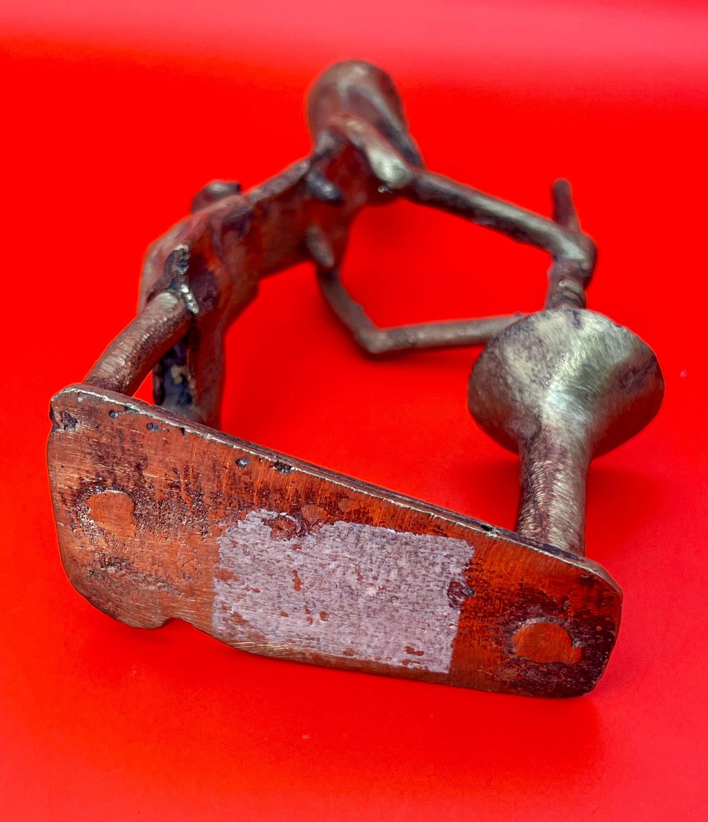 4.25 inch African Bronze Ashanti Statue great patina