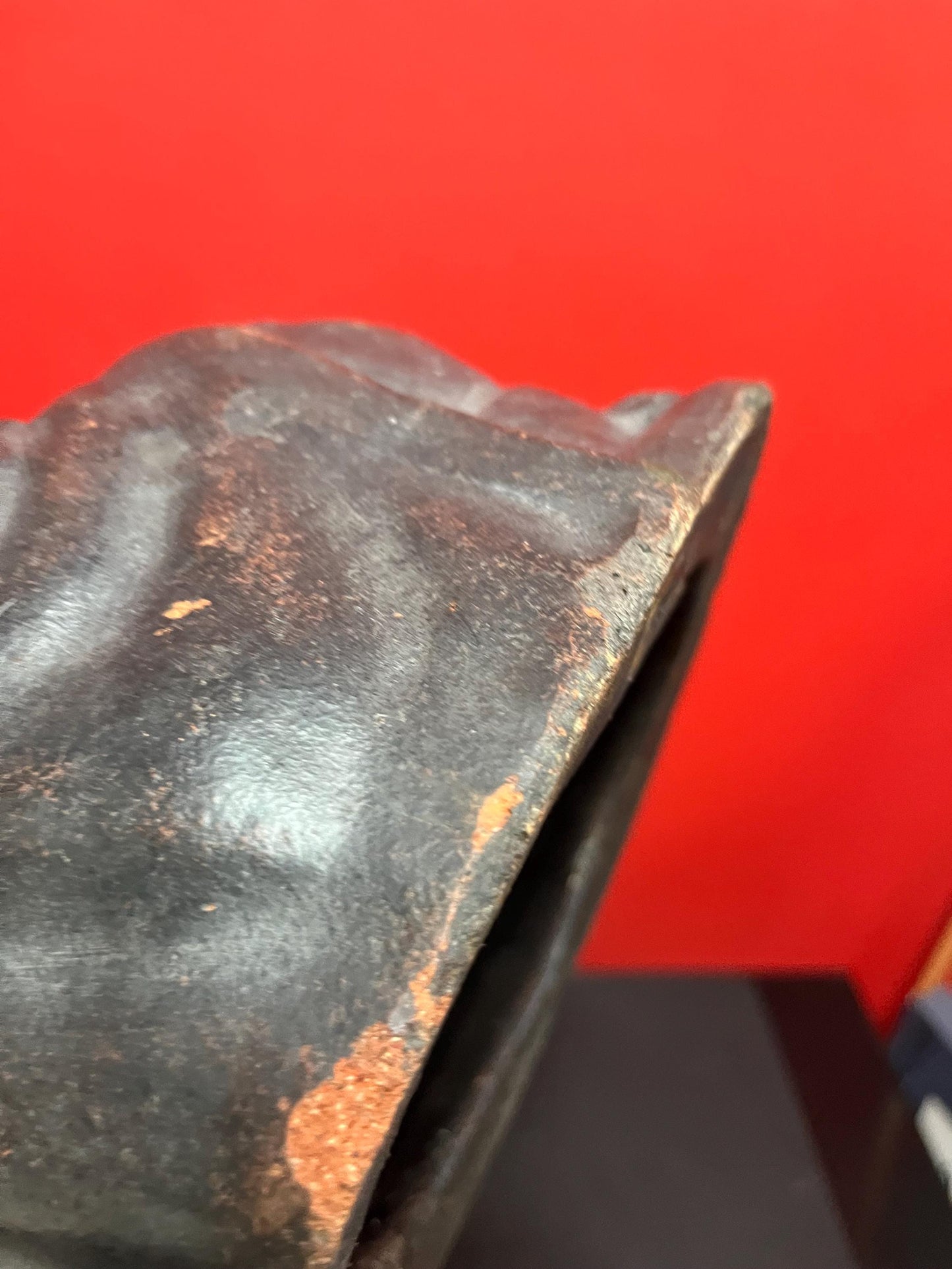 Stunning massive antique Japanese terra-cotta 19 century 8 x 10 tall laughing Buddha an amazing condition with great patina - wow