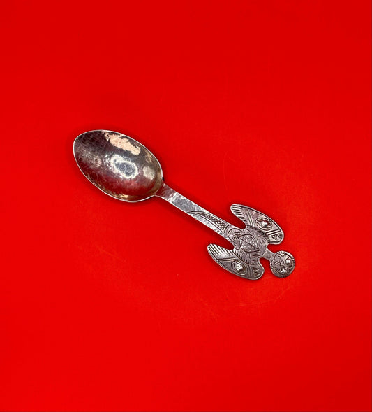 First Nations Indigenous Handcrafted Sterling Silver Thunderbird Spoon