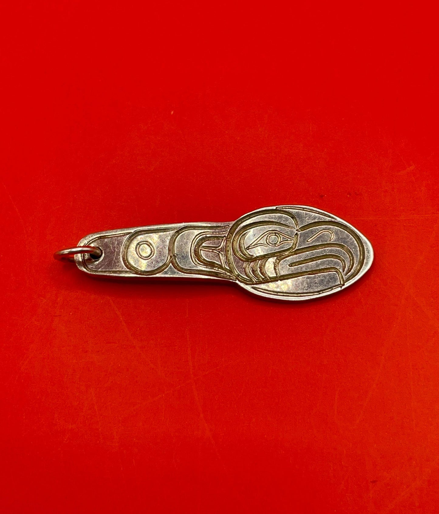 Beautiful indigenous first nations Pacific northwest coast eagle pendant