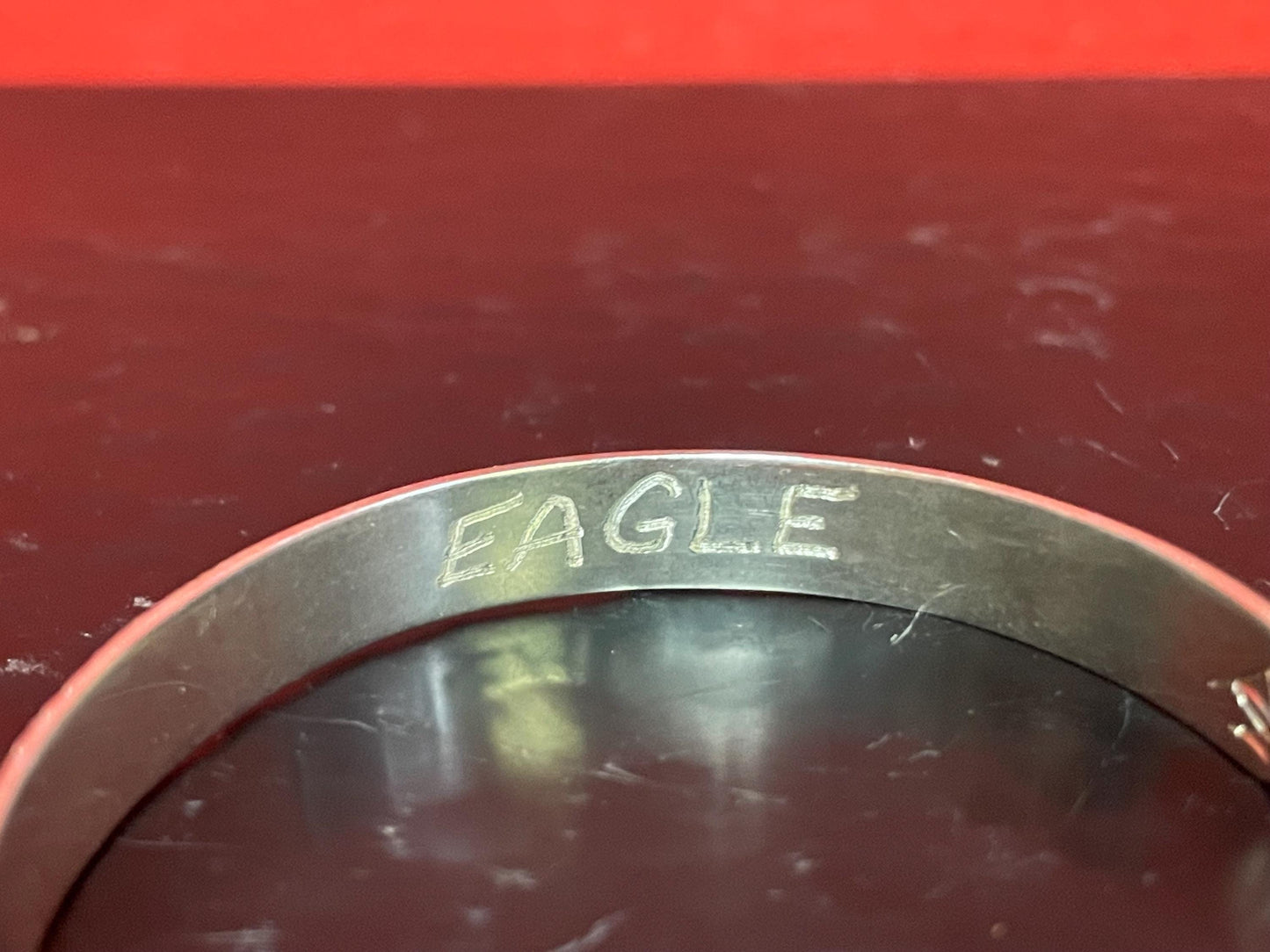 Stunning 2 1/2 inch wide indigenous first nations northwest coast Sterling Silver Eagle bracelet amazing detail