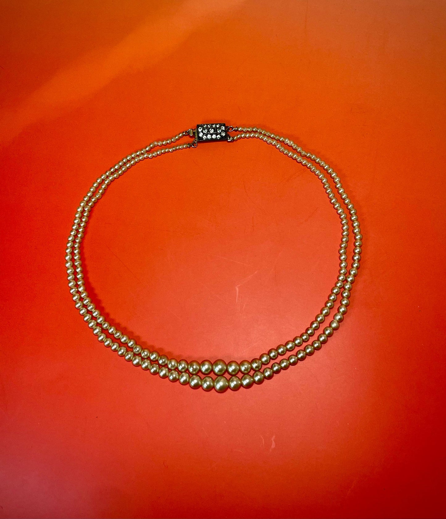 15.5 inch Layered Pearl Necklace