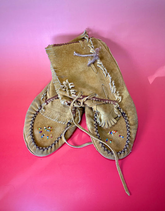 Indigenous First Nations adult Moccasins