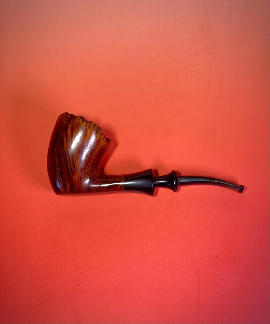 Vintage Stanwell Pipe  Made in Denmark, Briar Wood with Rusticated Rim