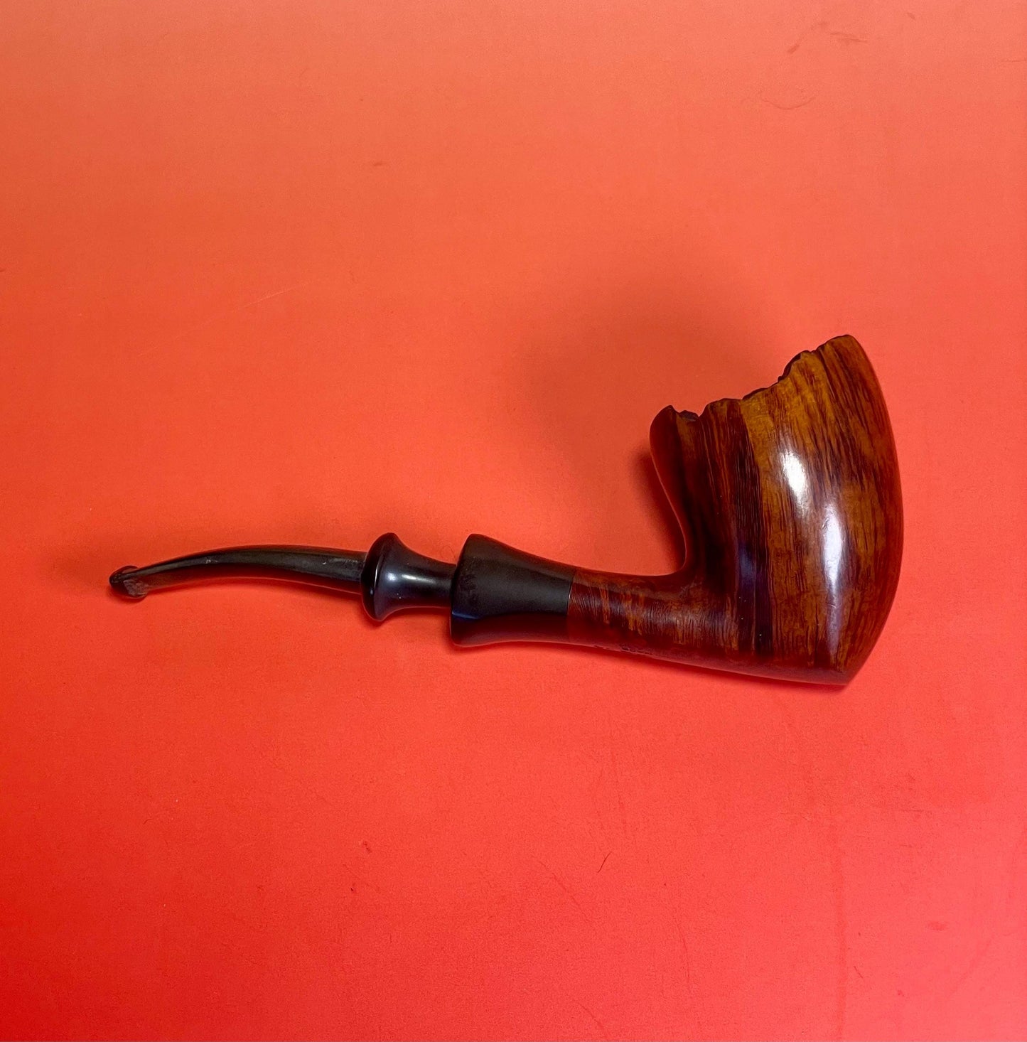 Vintage Stanwell Pipe  Made in Denmark, Briar Wood with Rusticated Rim