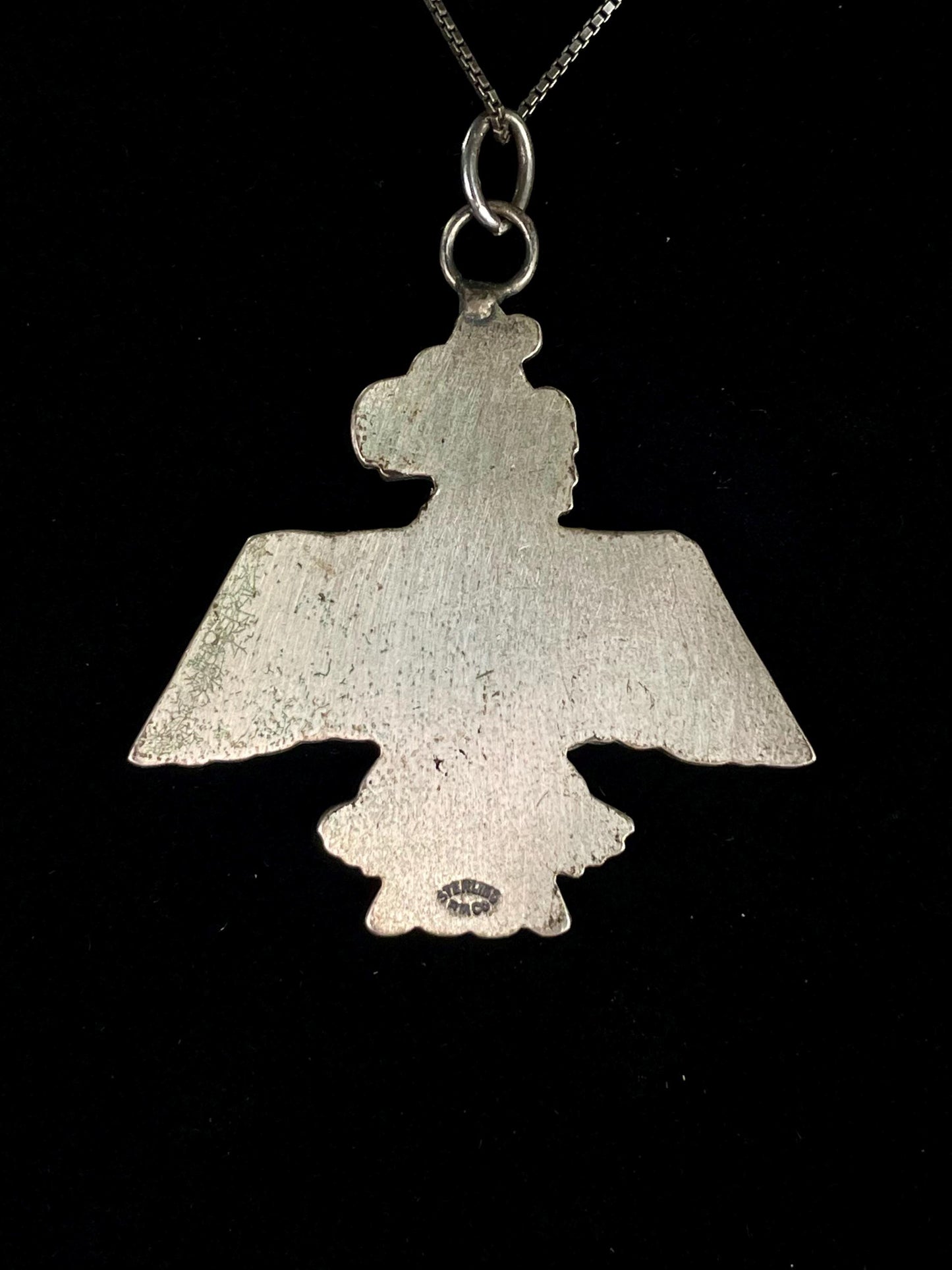 Pendant Necklace with Indigenous Thunderbird Design
