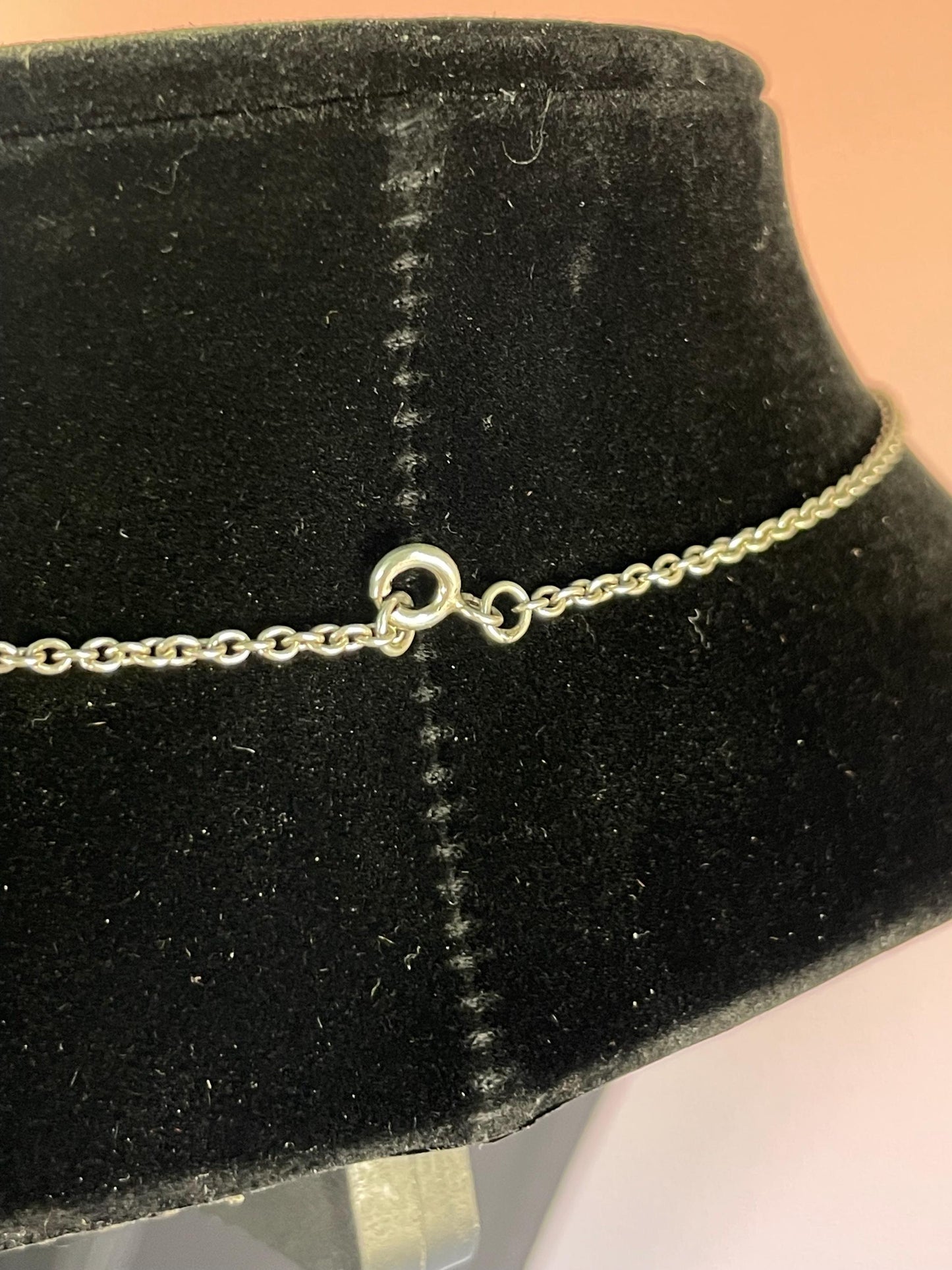 First Nations Abalone and Sterling Silver Engraved Pendant Necklace