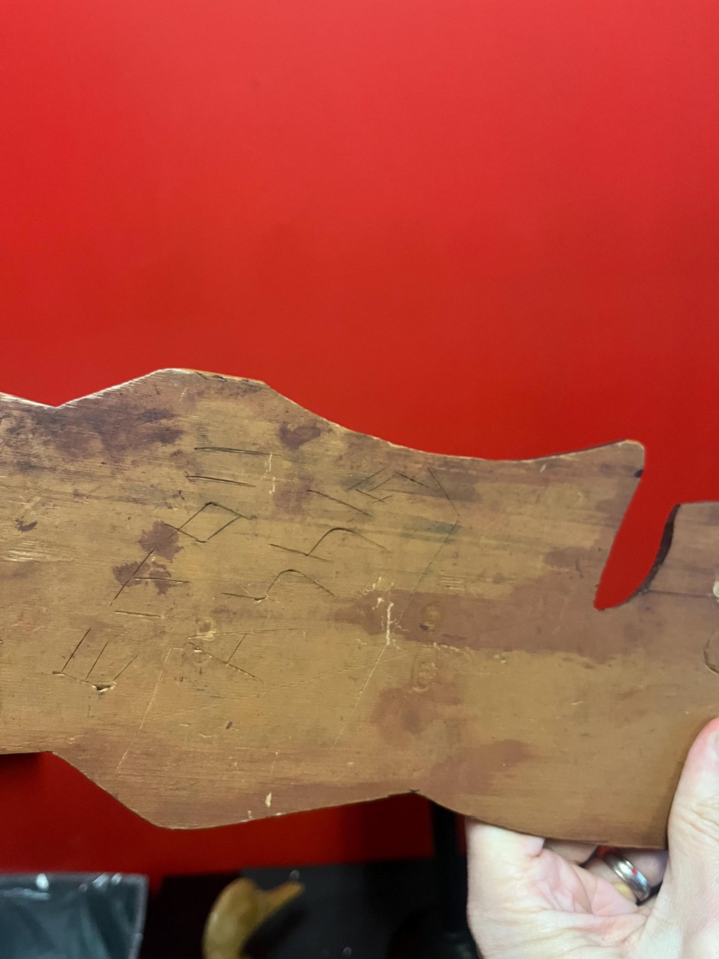 Beautiful indigenous first nations Pacific Northwest Coast Eagle Salmon plaque 30 inches long great detail signed EITOLL ASHLEY