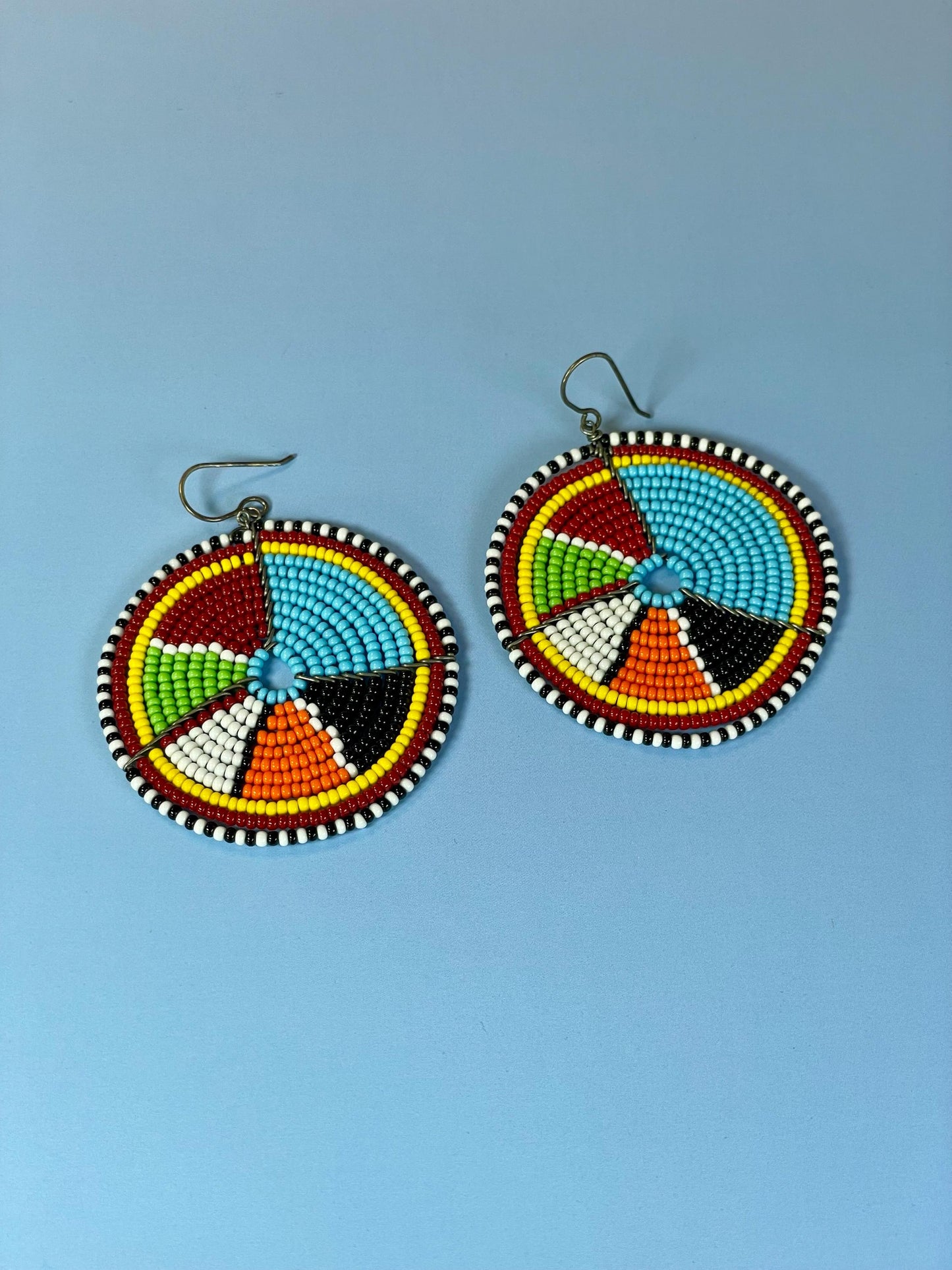 Handcrafted Indigenous Beaded Statement Earrings