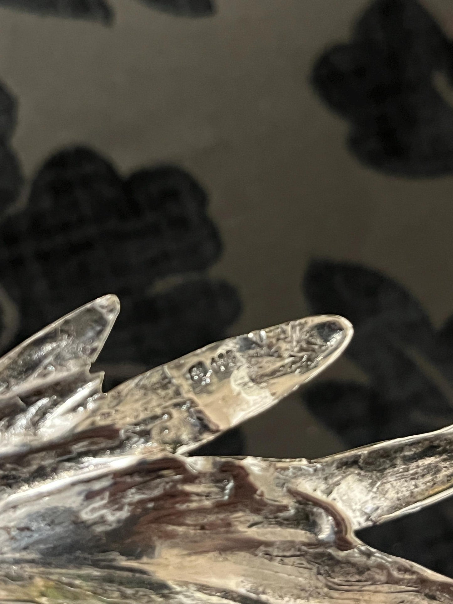 Amazing antique European 800 silver stamped pheasant salt and pepper great detail heavy 195 grams wow detail