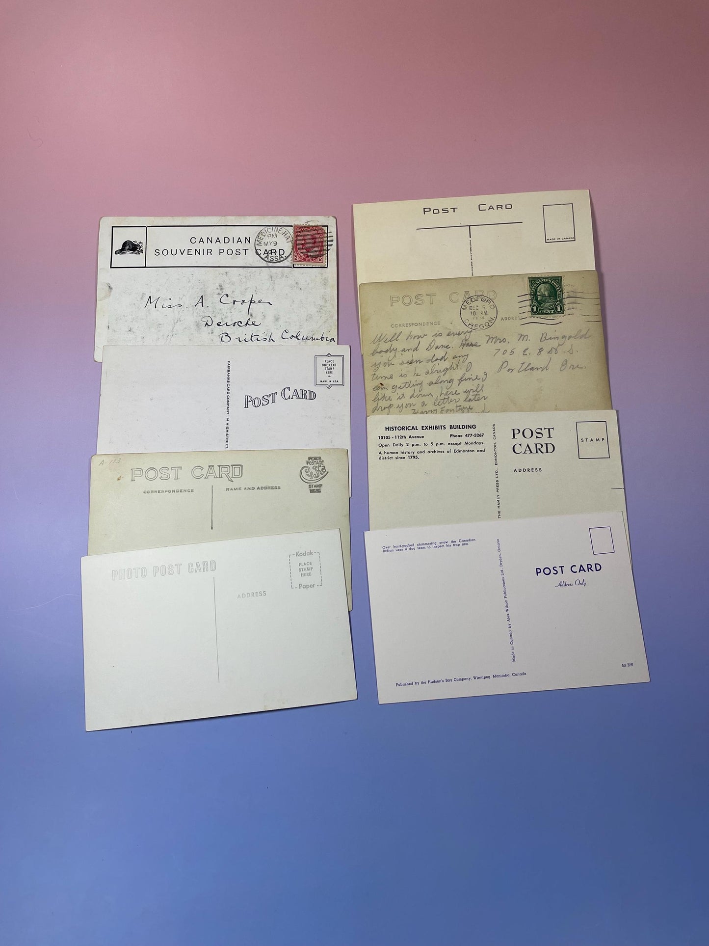 Lot of 8 Antique Postcards Historic & Scenic Views