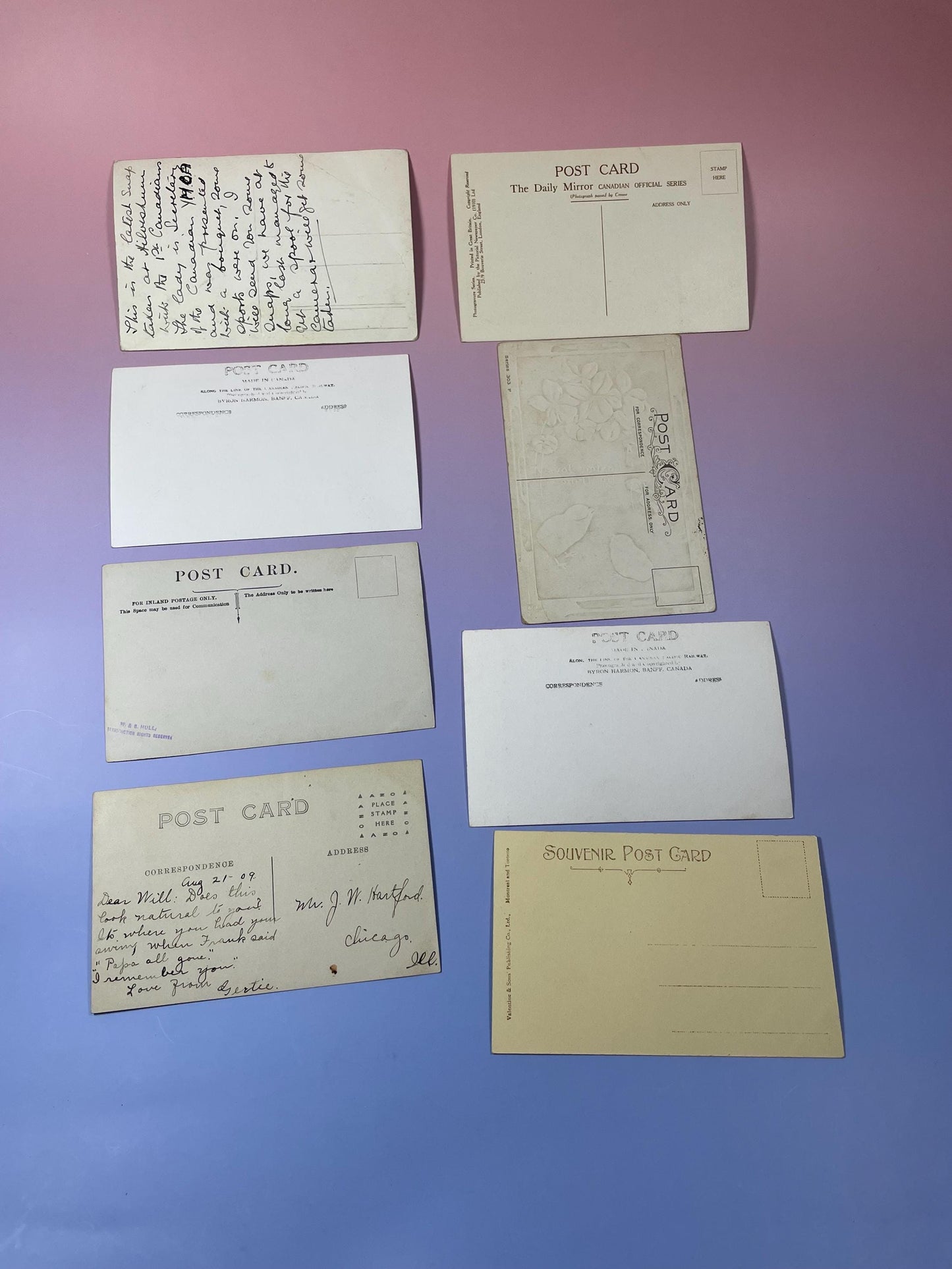 Lot of 8 Antique Postcards Historic, Artistic and Scenic Views