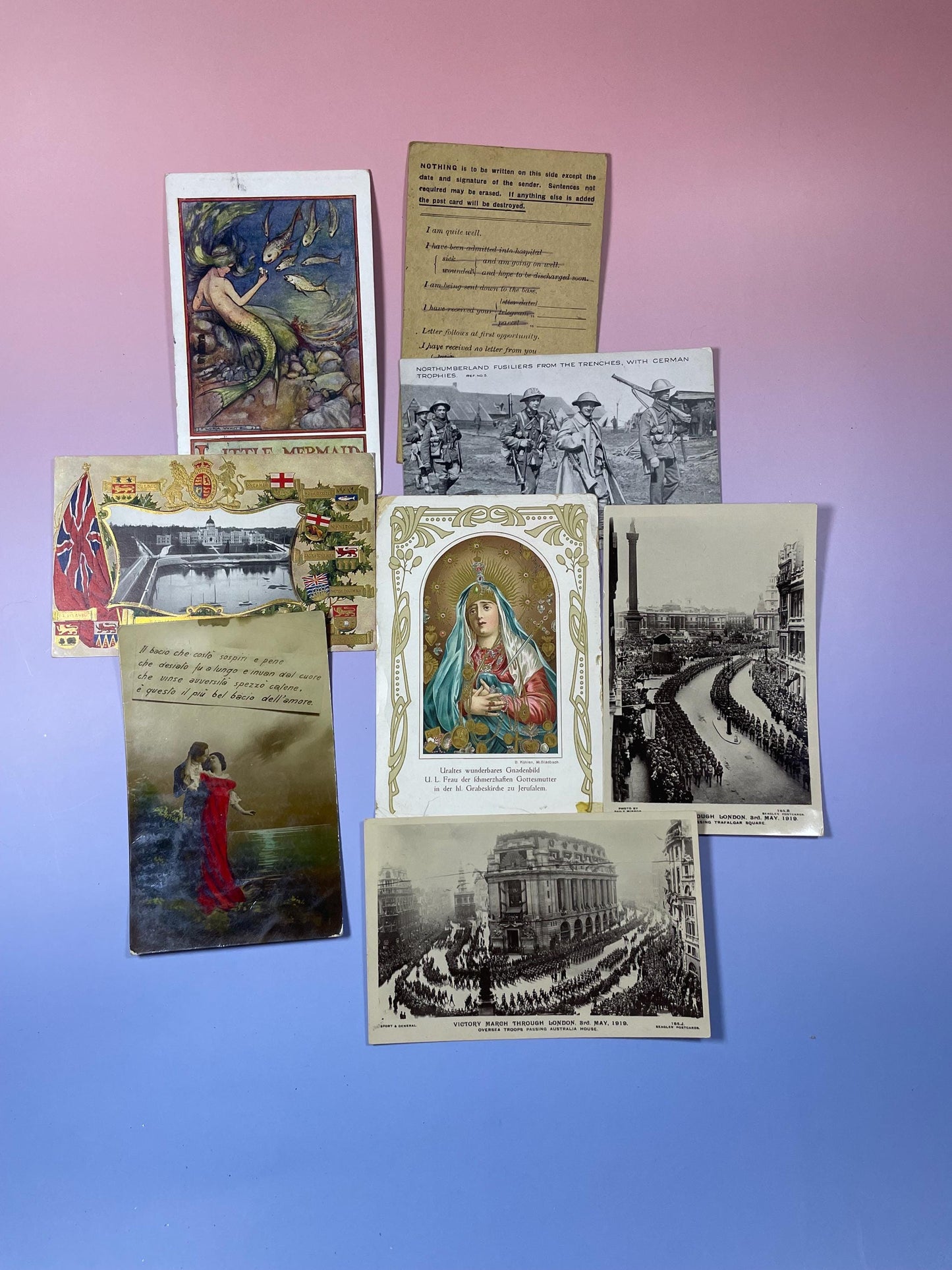 Lot of 8 Antique Postcards Historic, Artistic and Scenic Views