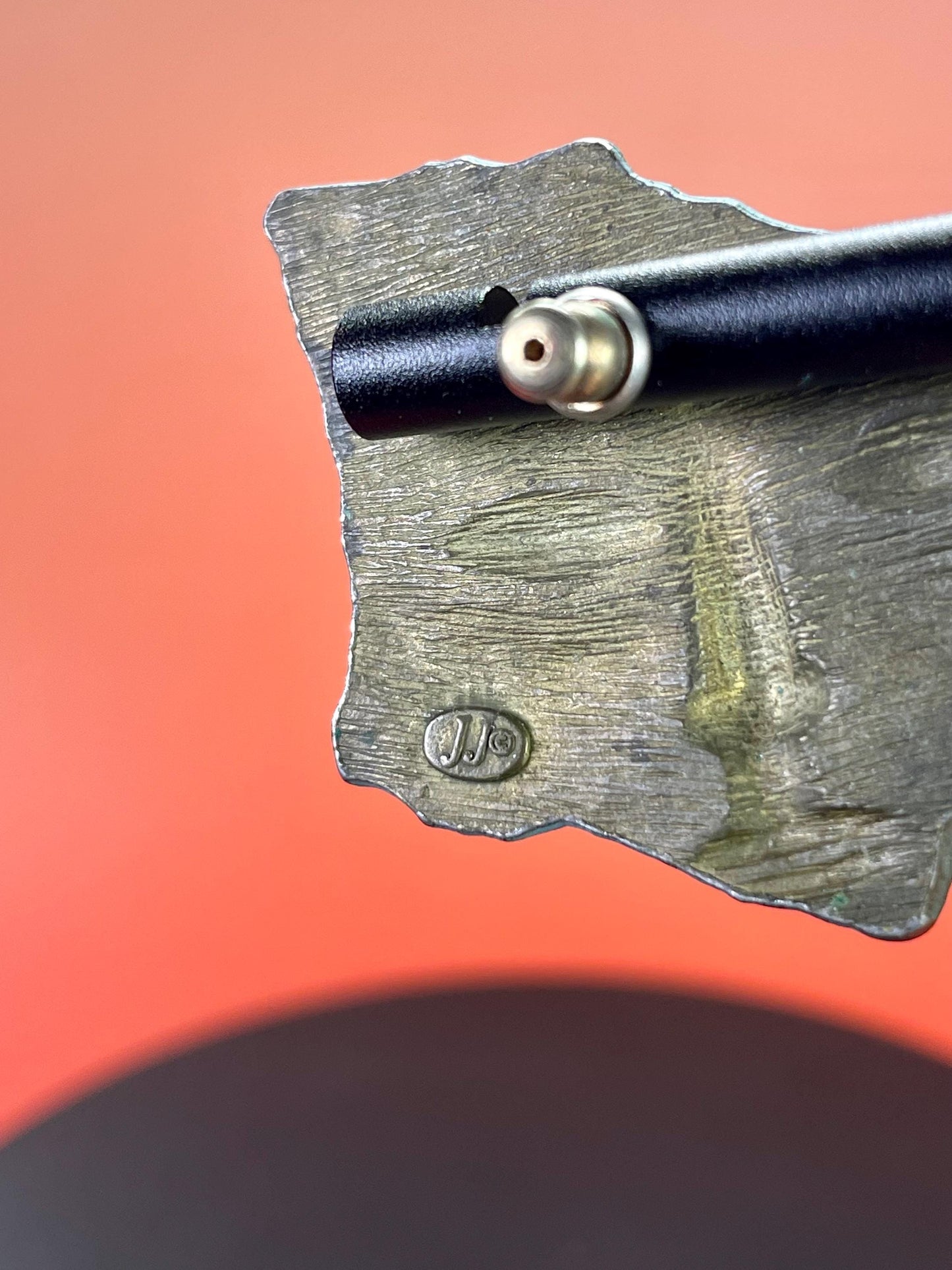 1.25 inch Vintage Bronze Face Design Earrings