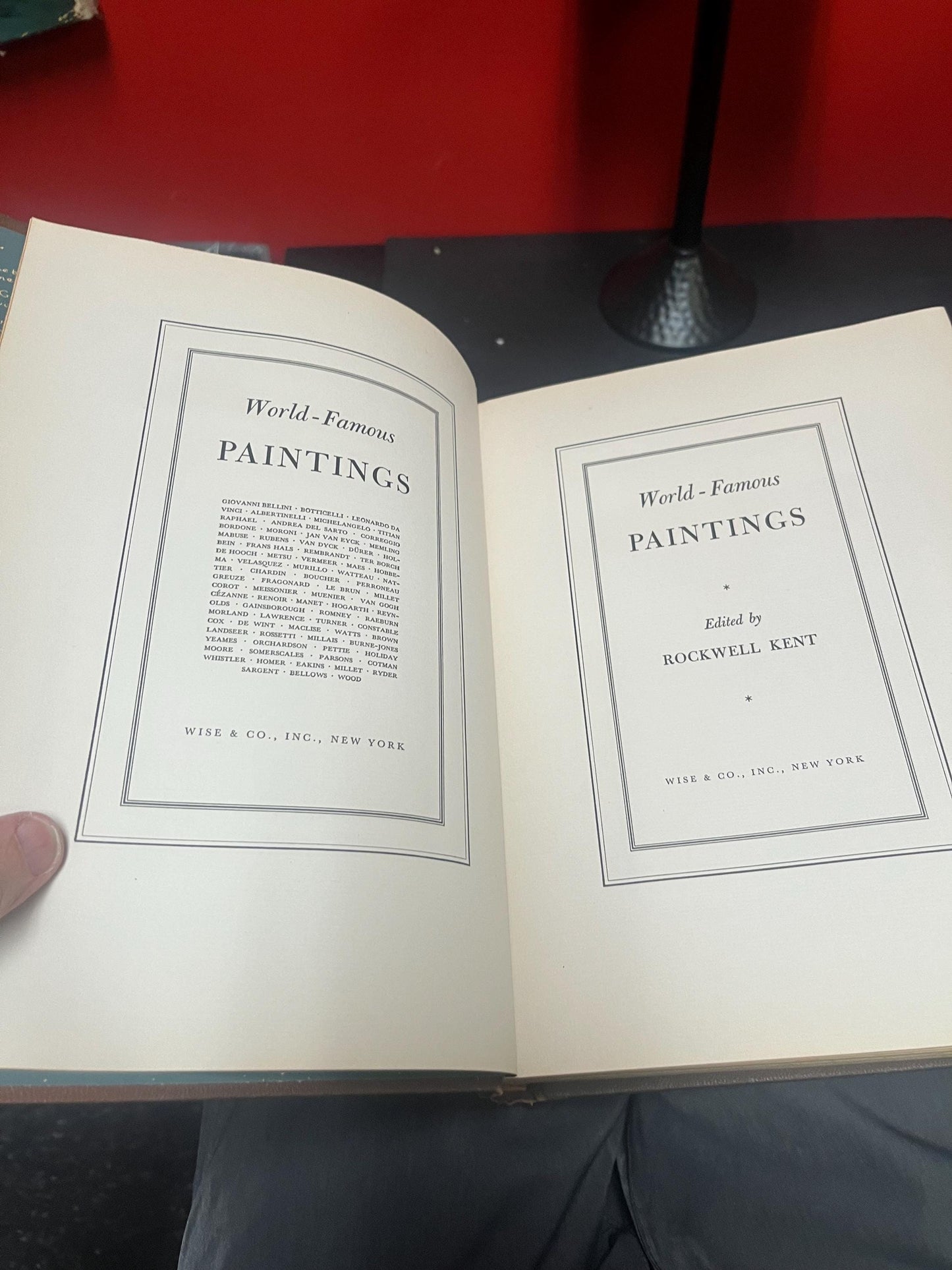 Amazing 1939 world famous paintings book with hundreds of pictures great condition wow gift