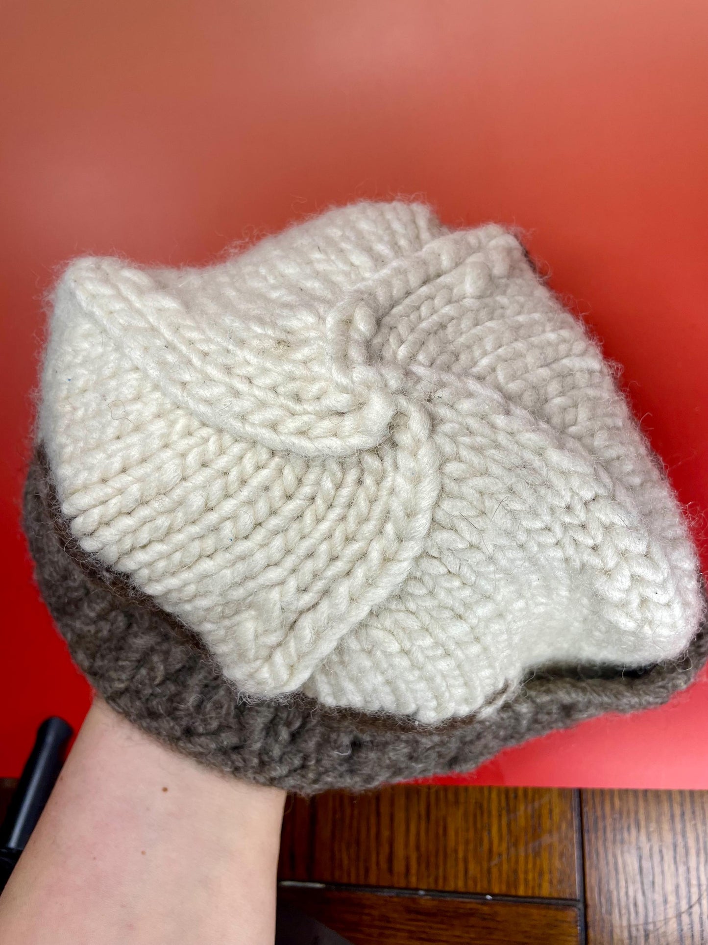 Hand Knit Cowichan Toque  Large size