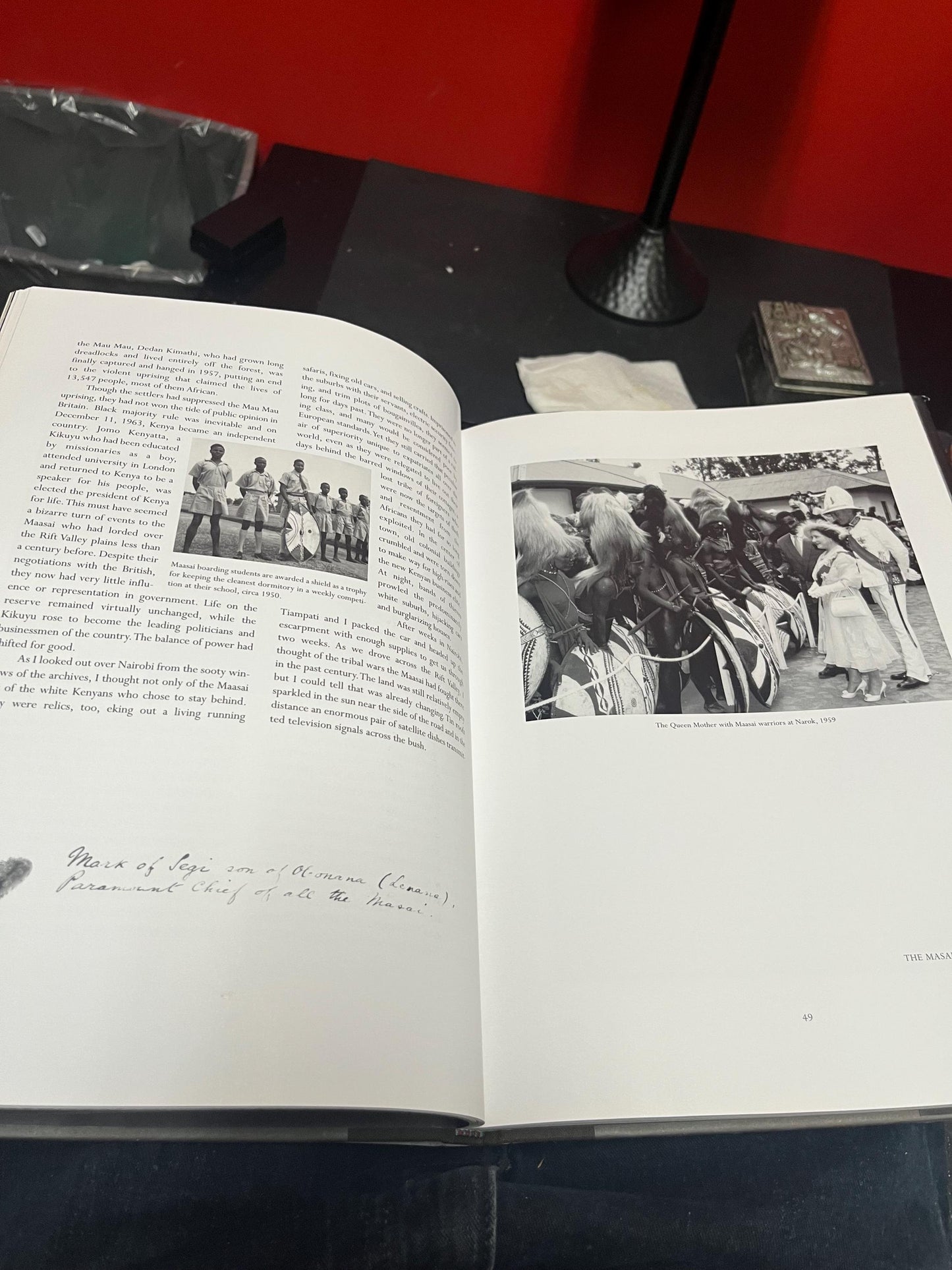 Broken spears a massai journey African book - Elizabeth L Gilbert pretty good condition and 182 pages