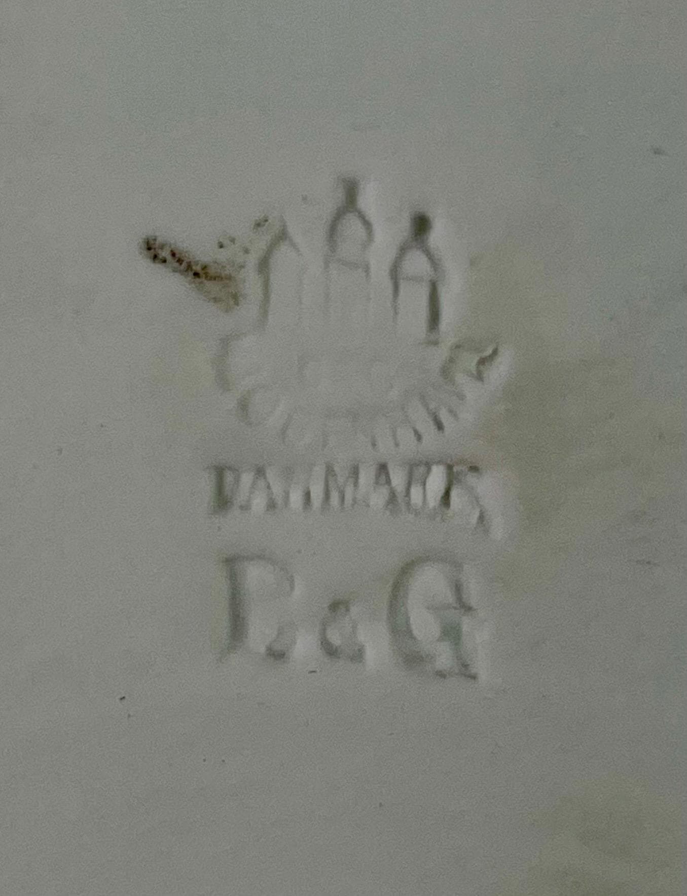 Vintage B&G Bing and Grondahl Parian Bisque Porcelain Round Wall Plaque Denmark