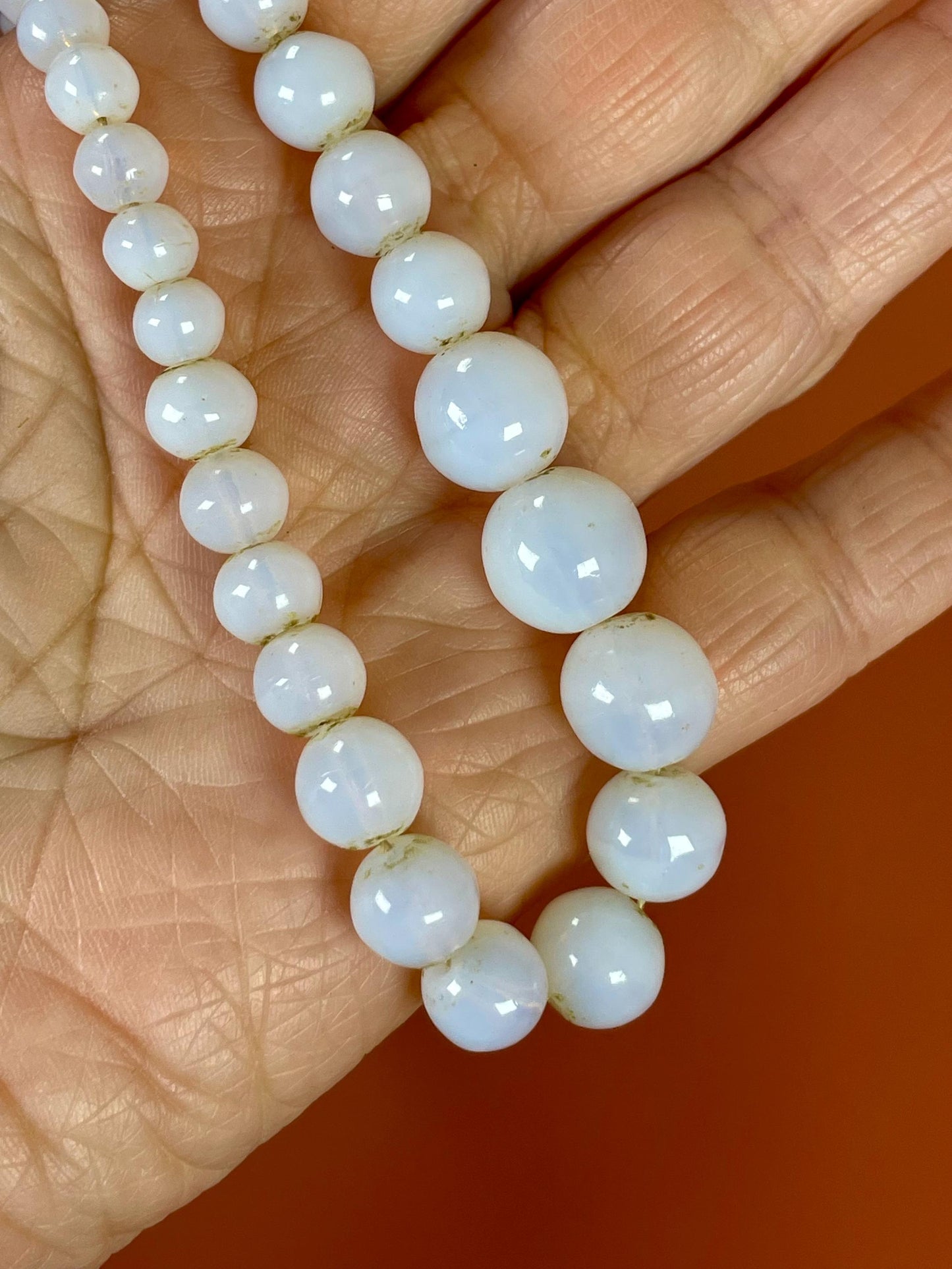 17.5 inch Opalescent Beaded Necklace