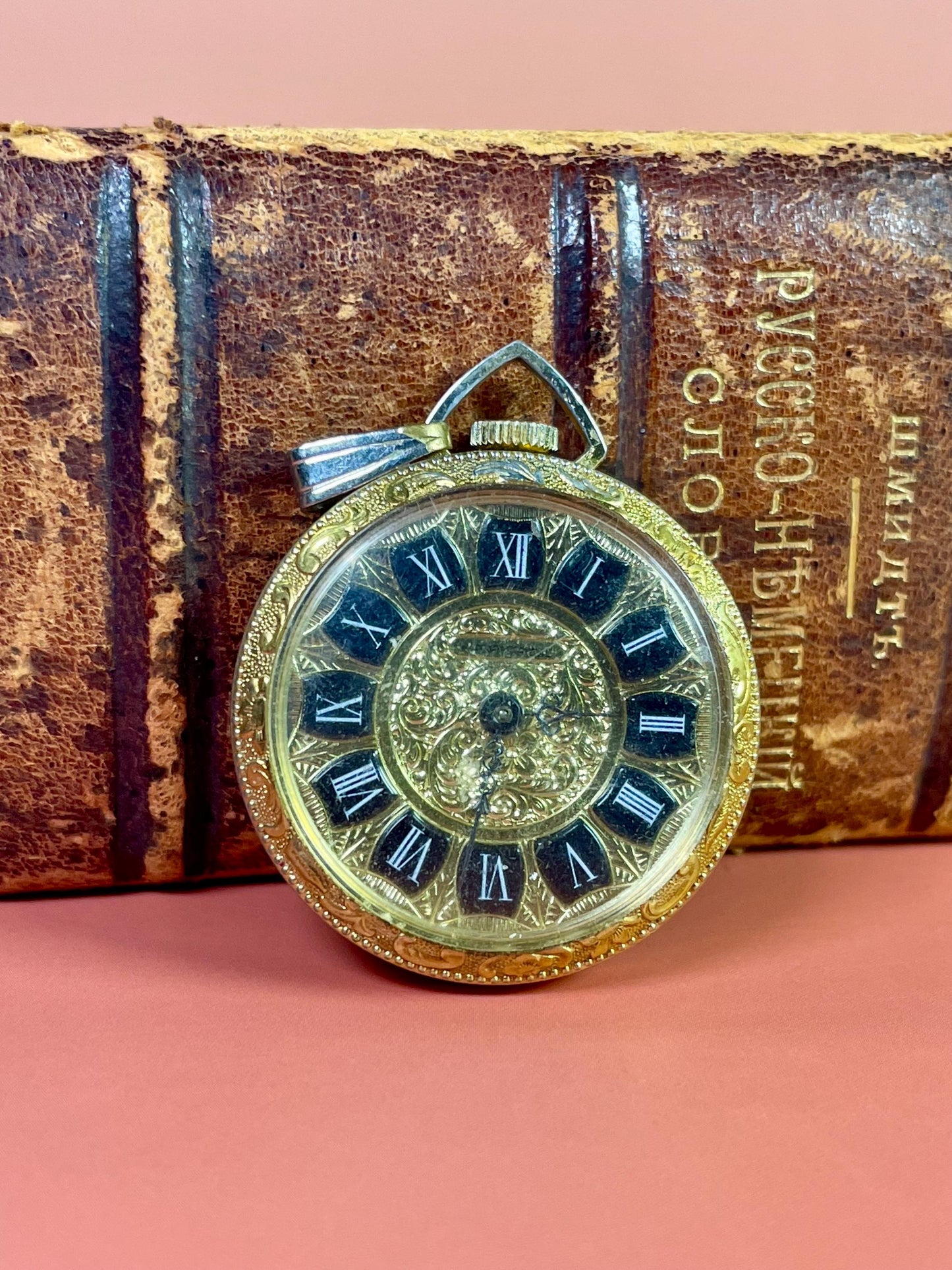 1.5 Pocket Watch with Roman Numerals (Needs Battery/Repairs)
