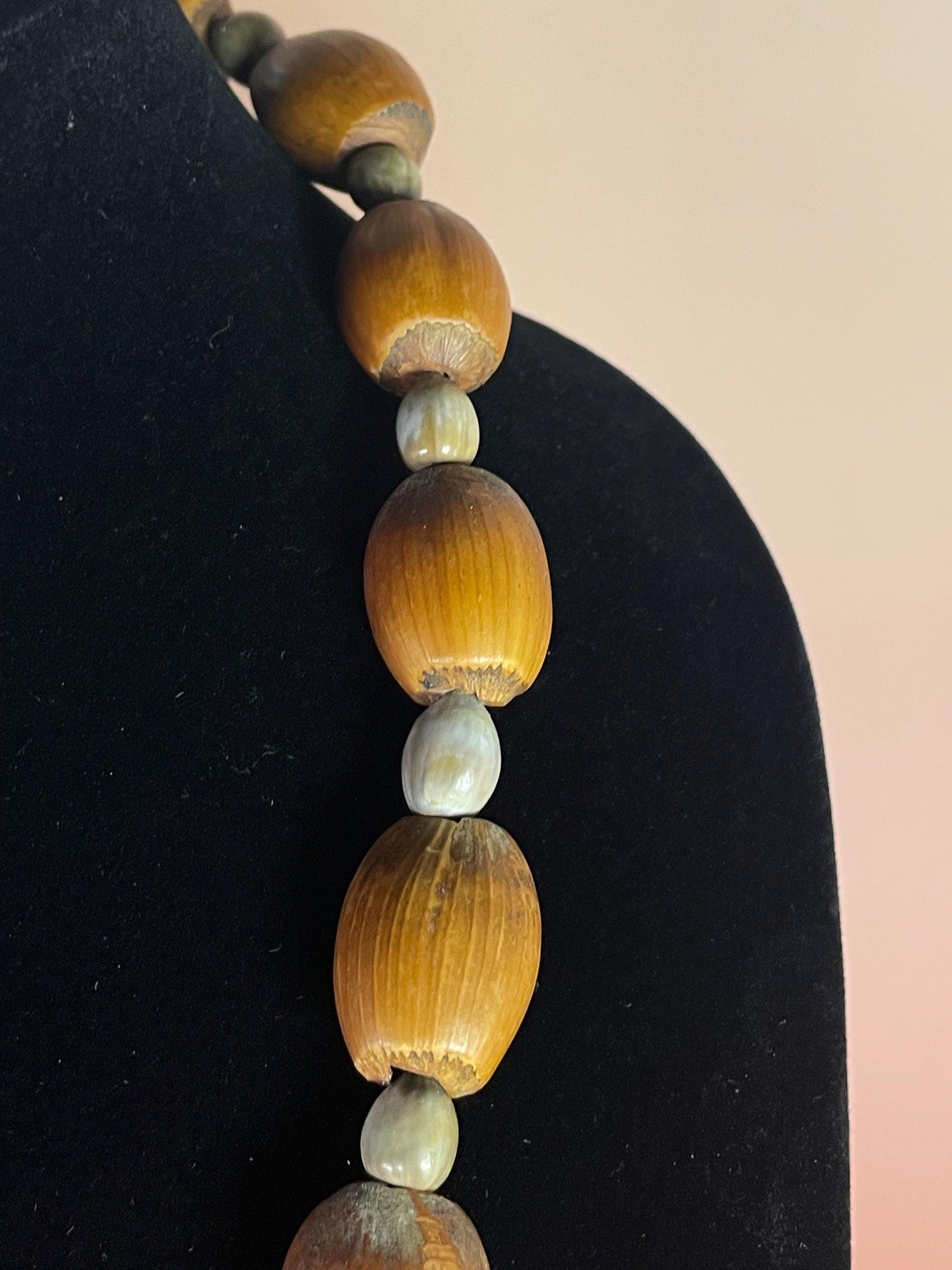 14.5 Artisan Necklace with Nuts and Seeds