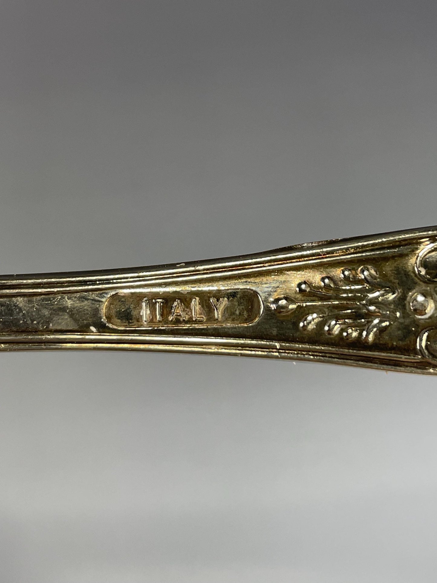 Lovely pair Antique Italian 9 inch long silver plated berry spoons wonderful gift