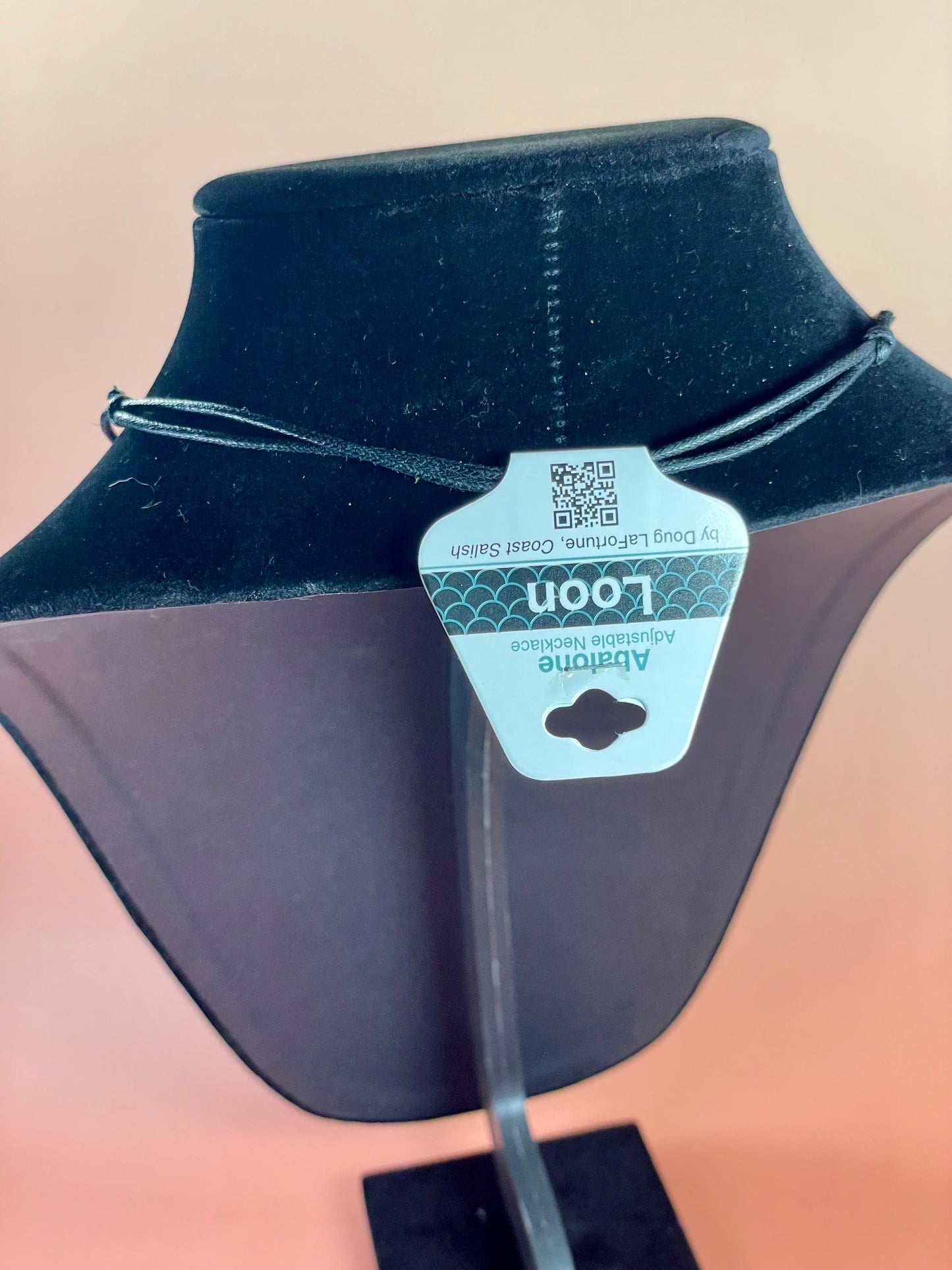 Coast Salish loon by Doug LaFortune with Abalone