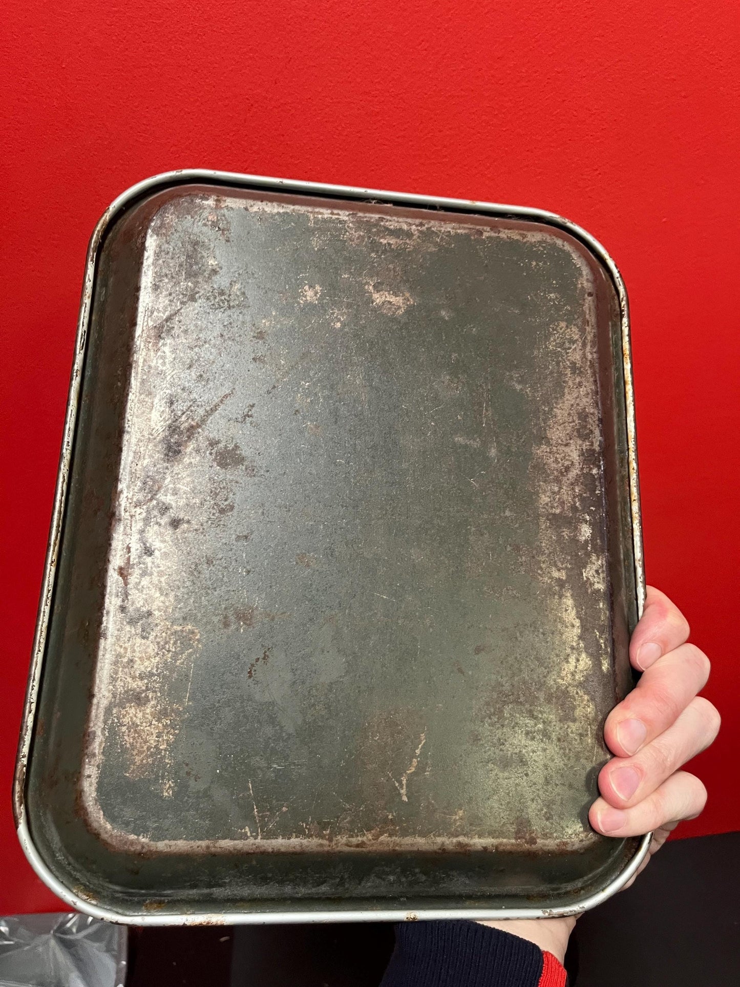 13 x 10 inch antique coke tray in fairly beat up condition great decor - price reflects